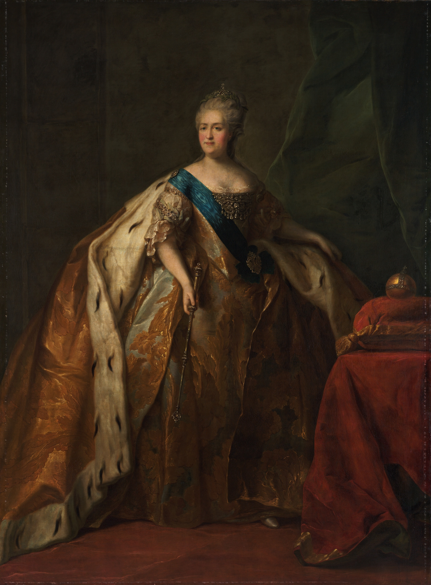 Портрет императрицы Екатерины II, Petr Drozhdin, 1796