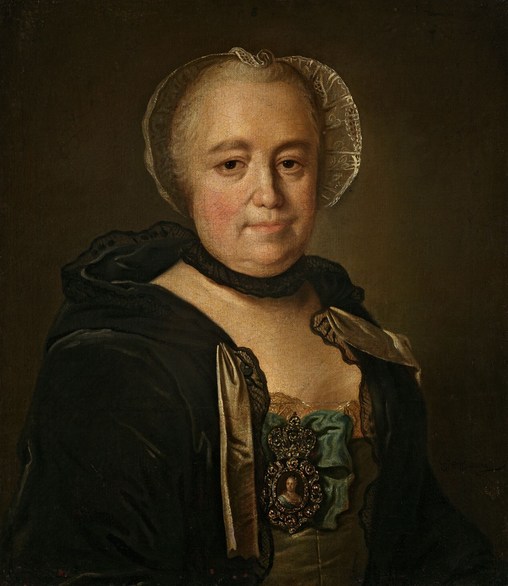 Портрет неизвестной статс-дамы, Unknown artist, mid-18th century, late 1750s – early 1760s