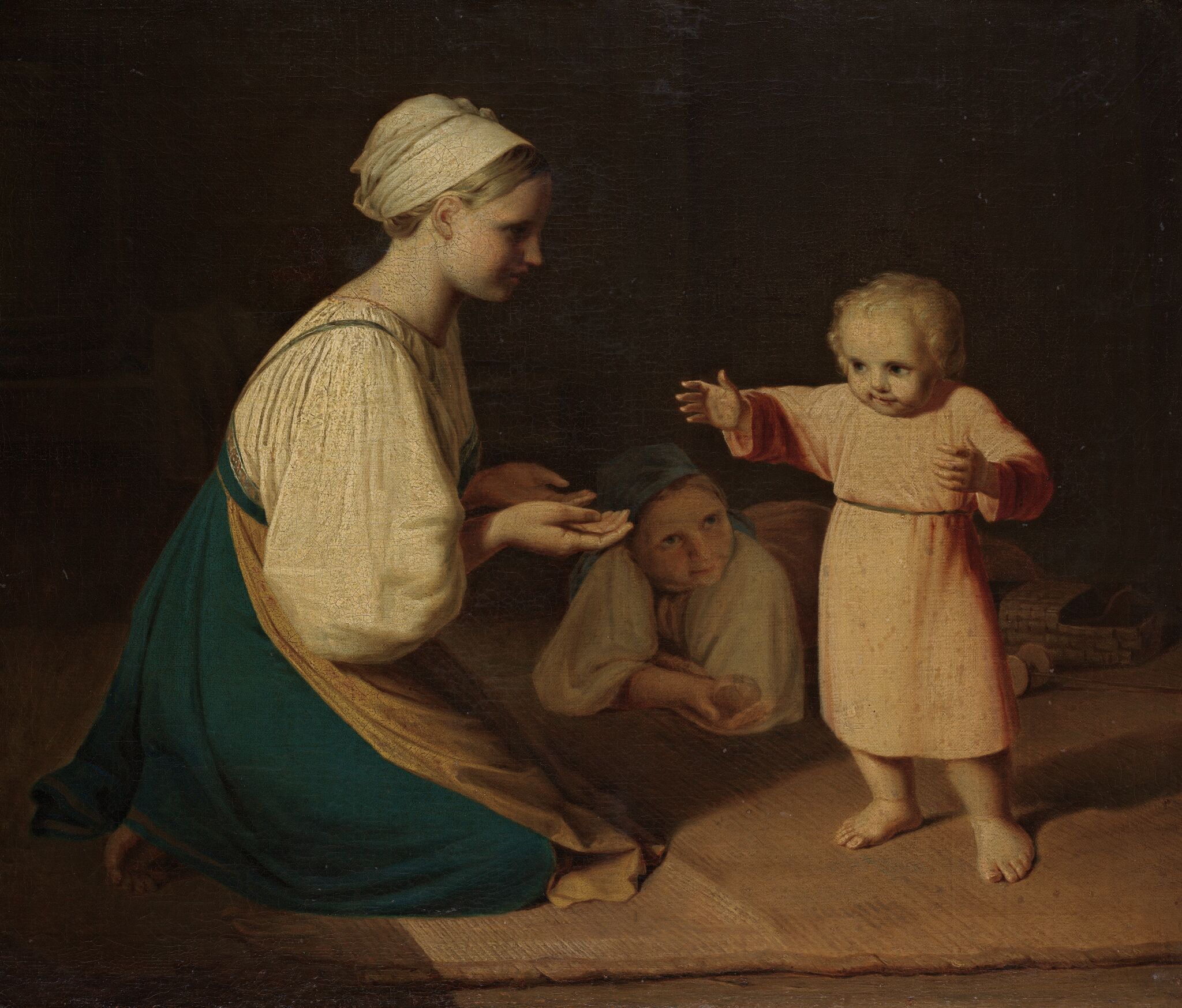 Первые шаги (Крестьянка с ребенком), Alexey Venetsianov, early 1830s