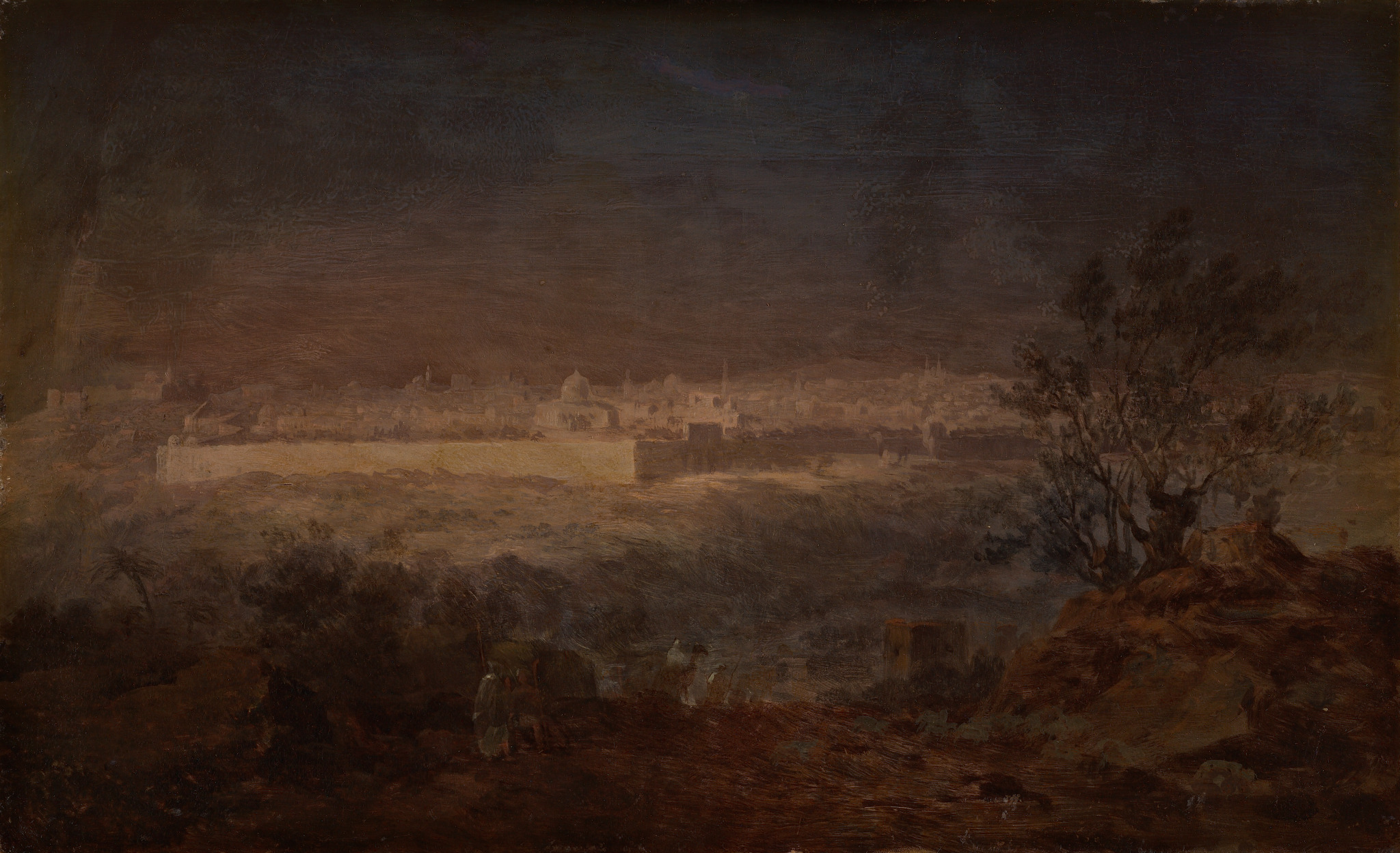 Иерусалим ночью, Maxim Vorobiev, 1820