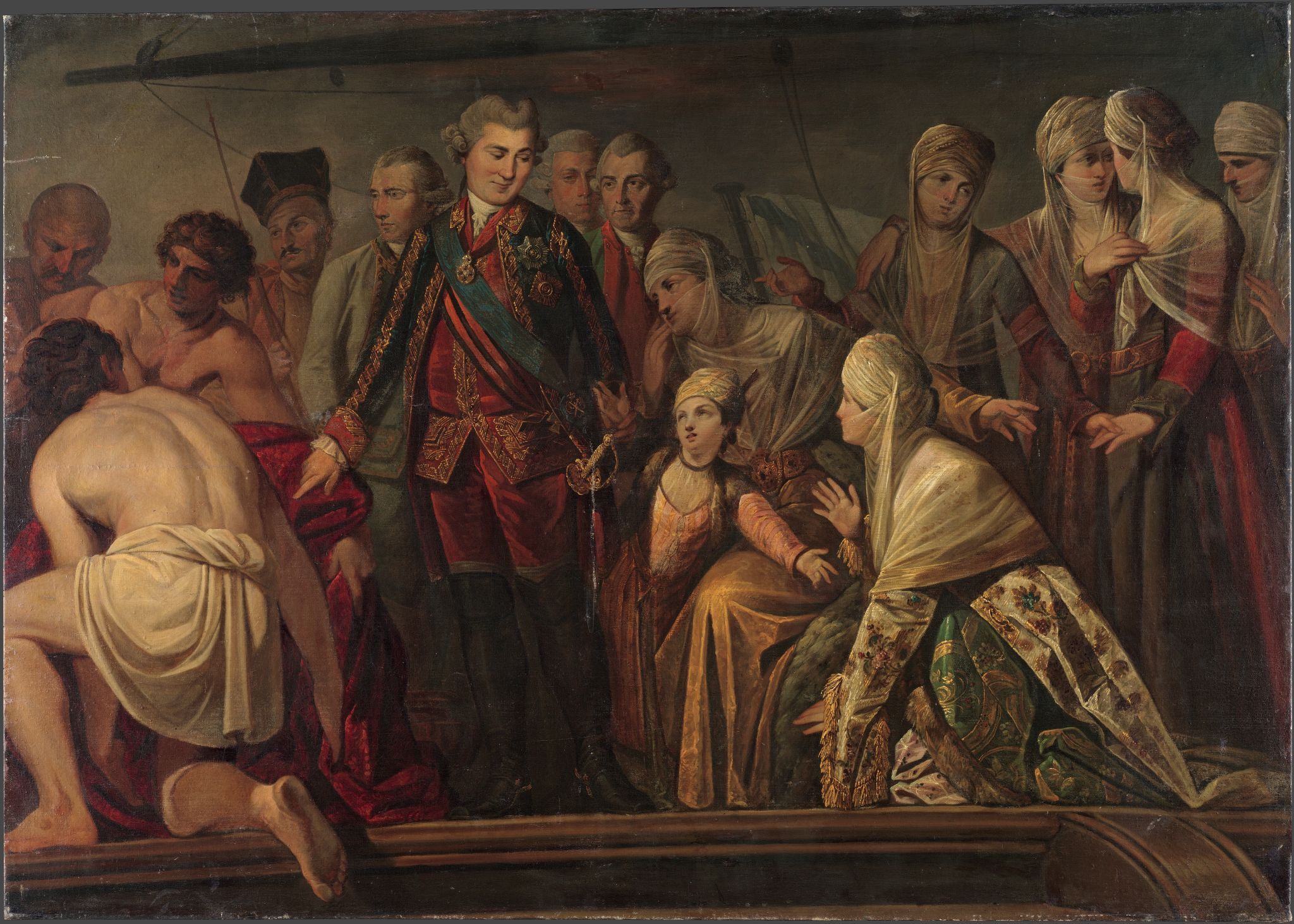 Граф А.Г. Орлов  после Чесменского боя, Unknown artist, second half of the 18th century