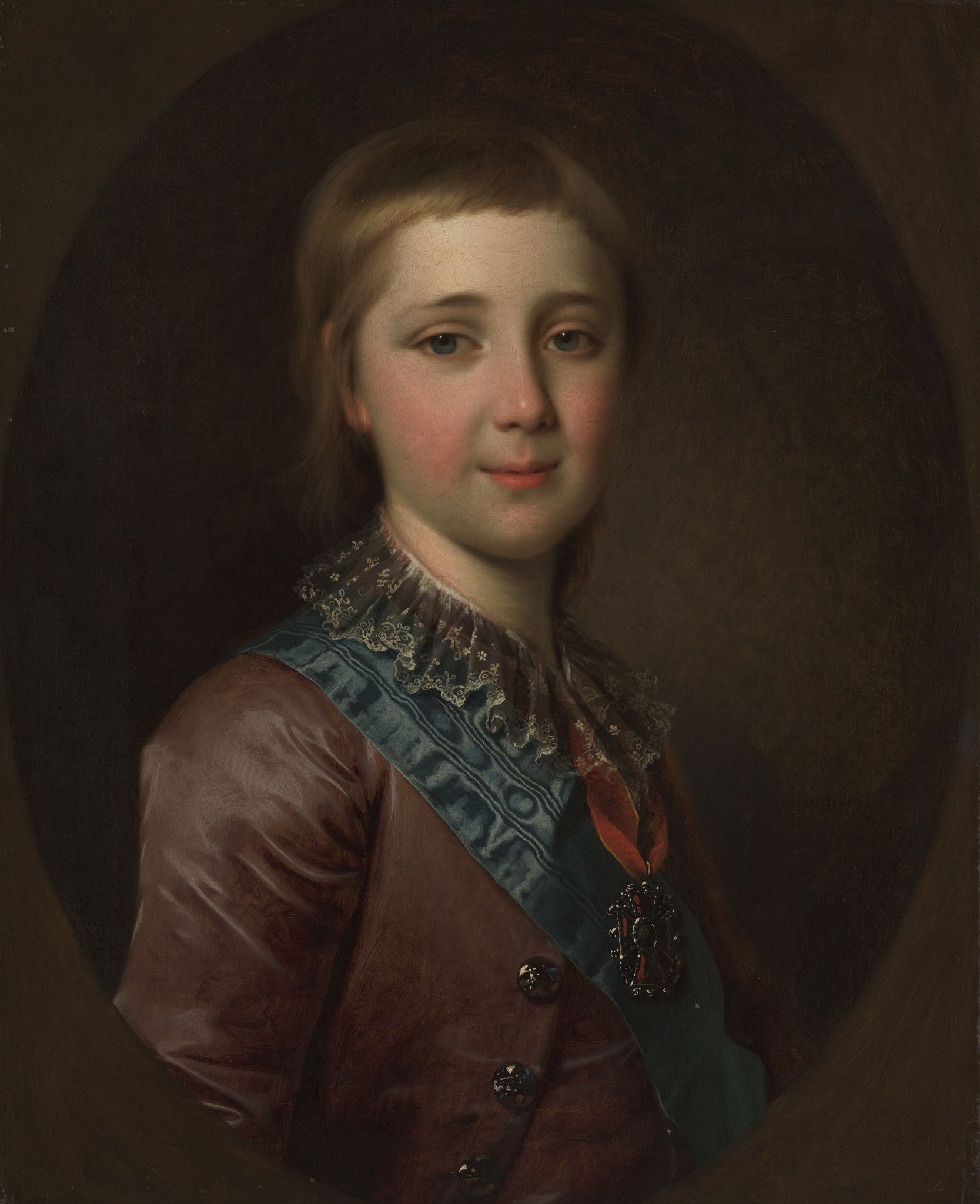 Портрет великого князя Александра Павловича в детстве, Dmitry Levitzky, 1787