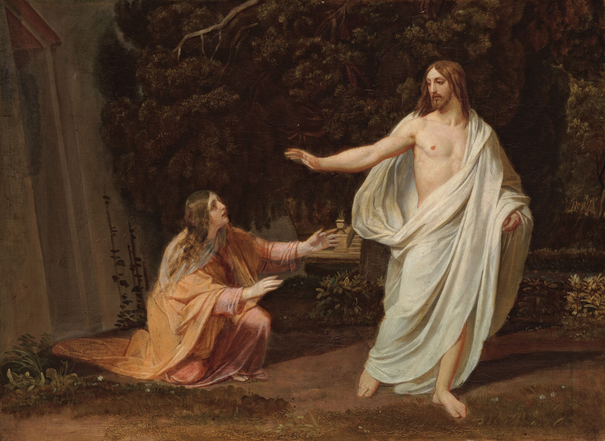 Явление Христа Марии Магдалине после Воскресения, Alexander Ivanov, 1834