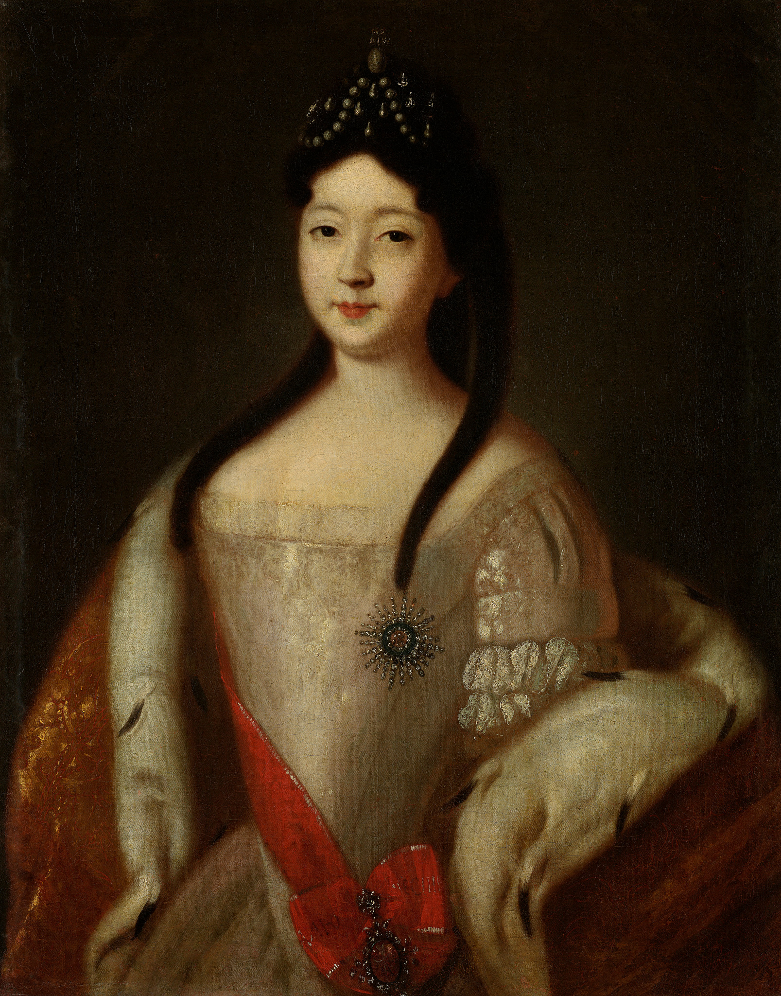 Портрет цесаревны Анны Петровны, Louis Caravaque, 1725