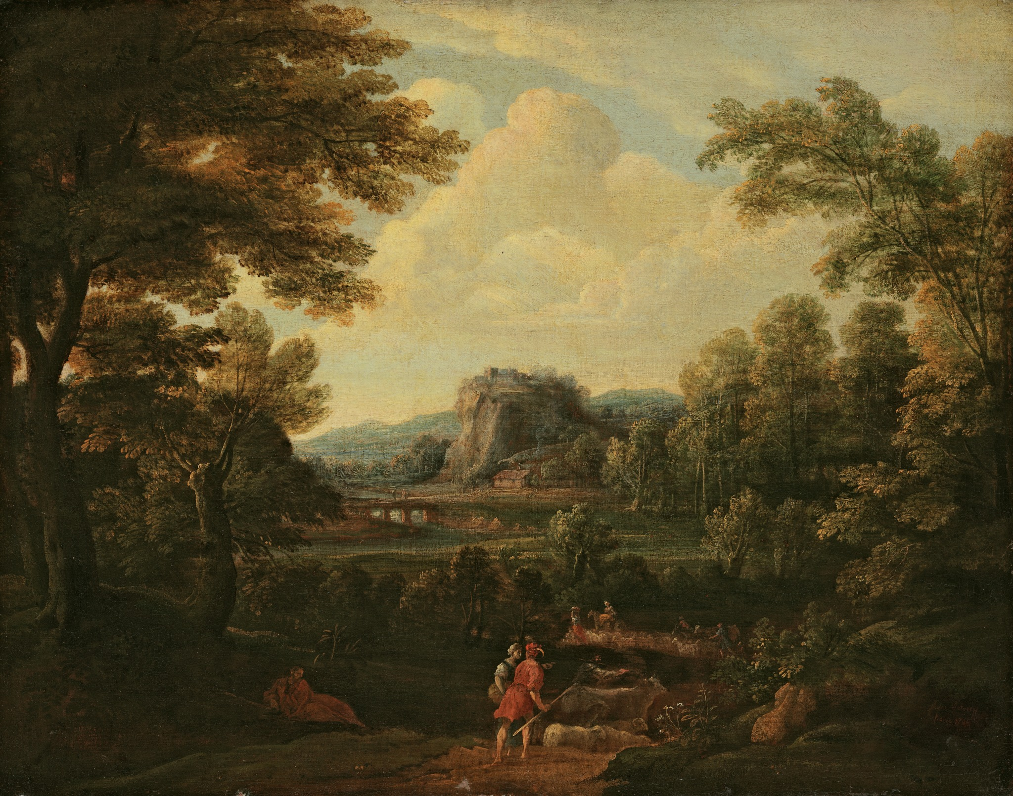 Вид в Тиволи близ Рима, Fyodor Matveyev, 1794