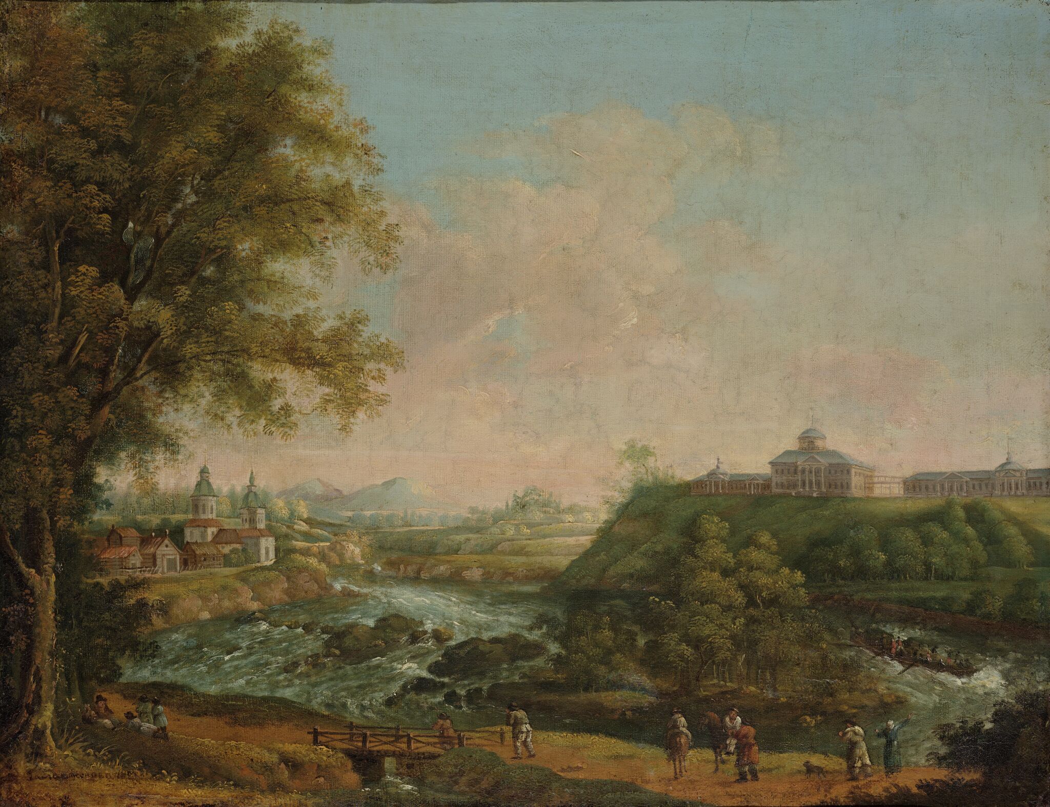 Вид на усадьбу, Stepan Galaktionov, 1823