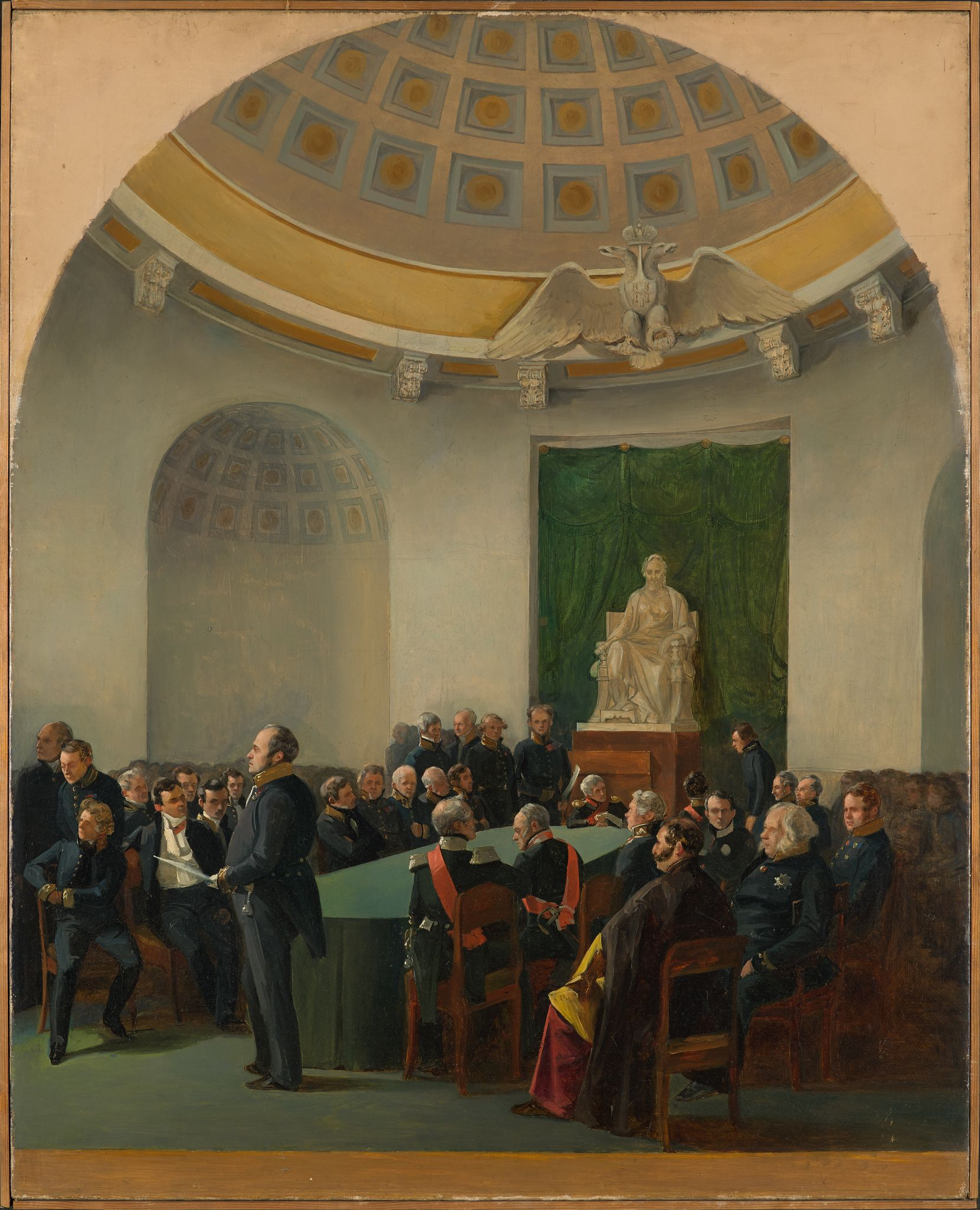 Торжественное собрание Академии художеств в 1839 году, Adolphe Ladurner, 1840