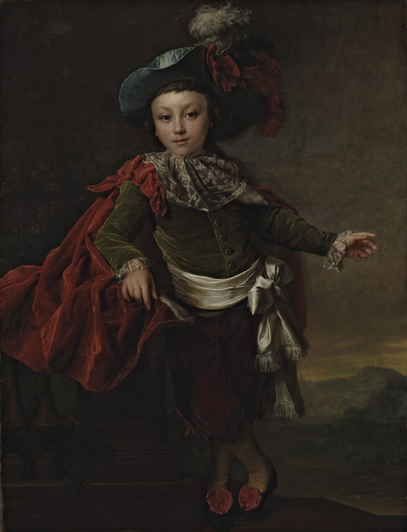 Портрет Ф.П. Макеровского в маскарадном костюме, Dmitry Levitzky, 1789