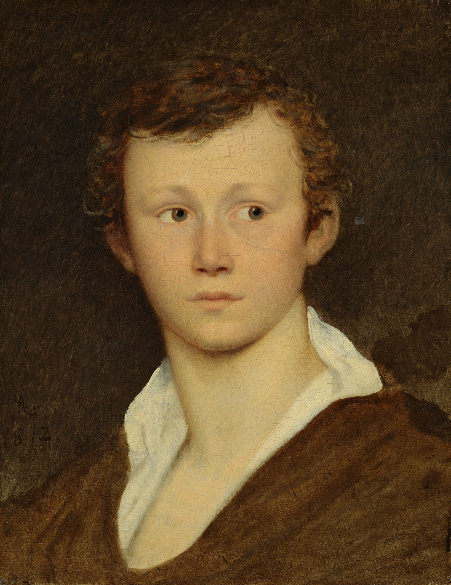 Голова юноши. Портрет В.П. Суханова, Aleksey Yegorov, 1812