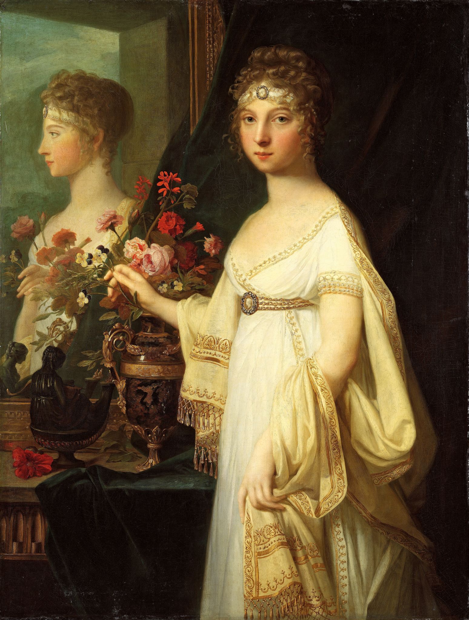 Портрет императрицы Елизаветы Алексеевны, Jean-Laurent Mosnier, 1802