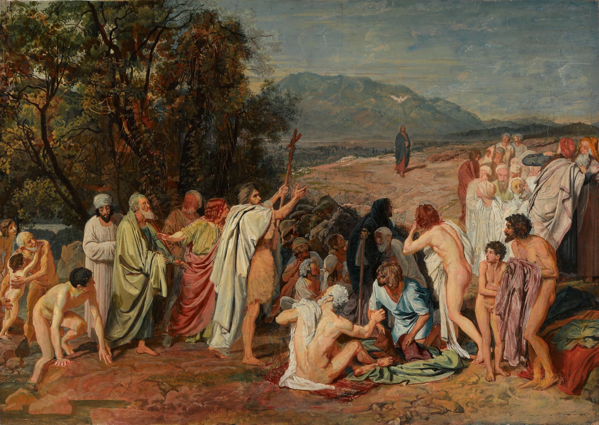 Явление Христа народу, Alexander Ivanov, second half of the 1830s