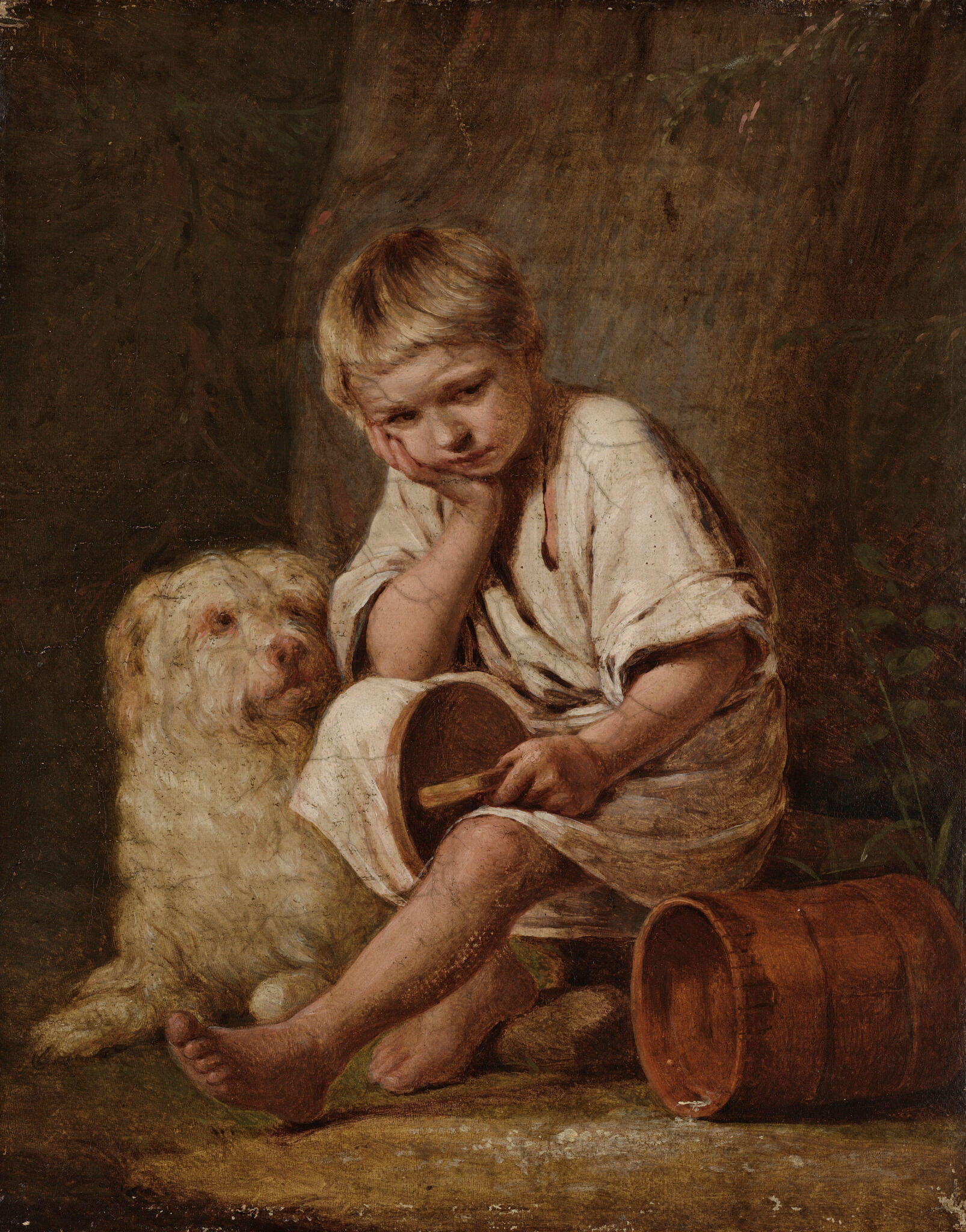 «Вот-те и батькин обед!», Alexey Venetsianov, 1824