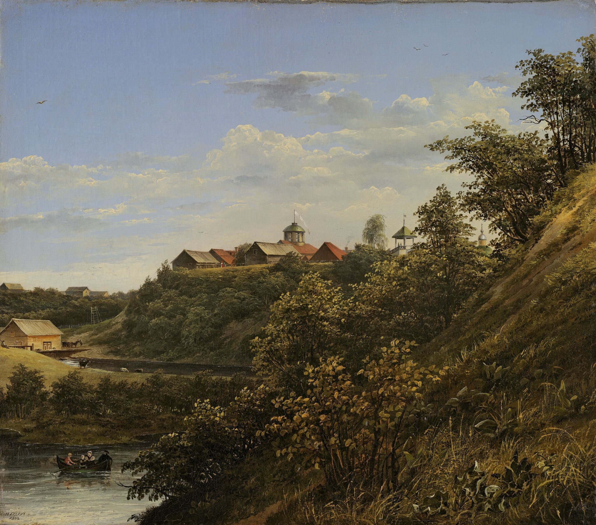 Васильково. Имение инспектора Академии художеств А.И. Крутова, Mikhail Lebedev, 1833