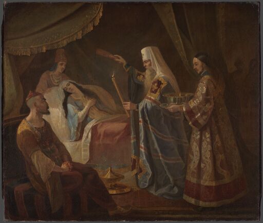Исцеление митрополитом Алексием Тайдулы, жены Чанибека, хана Золотой Орды