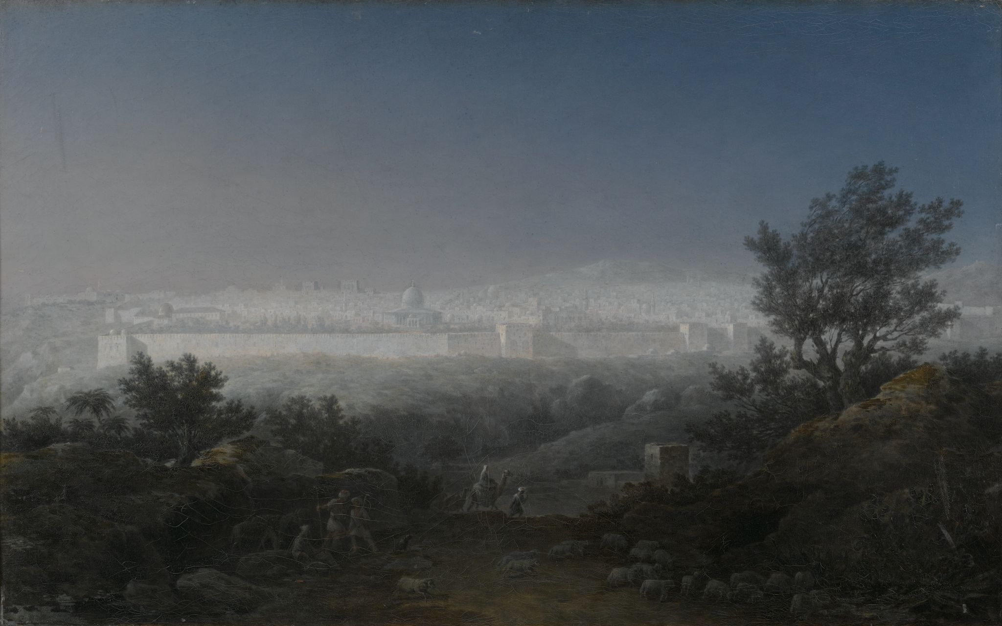 Иерусалим ночью, Maxim Vorobiev, 1830s