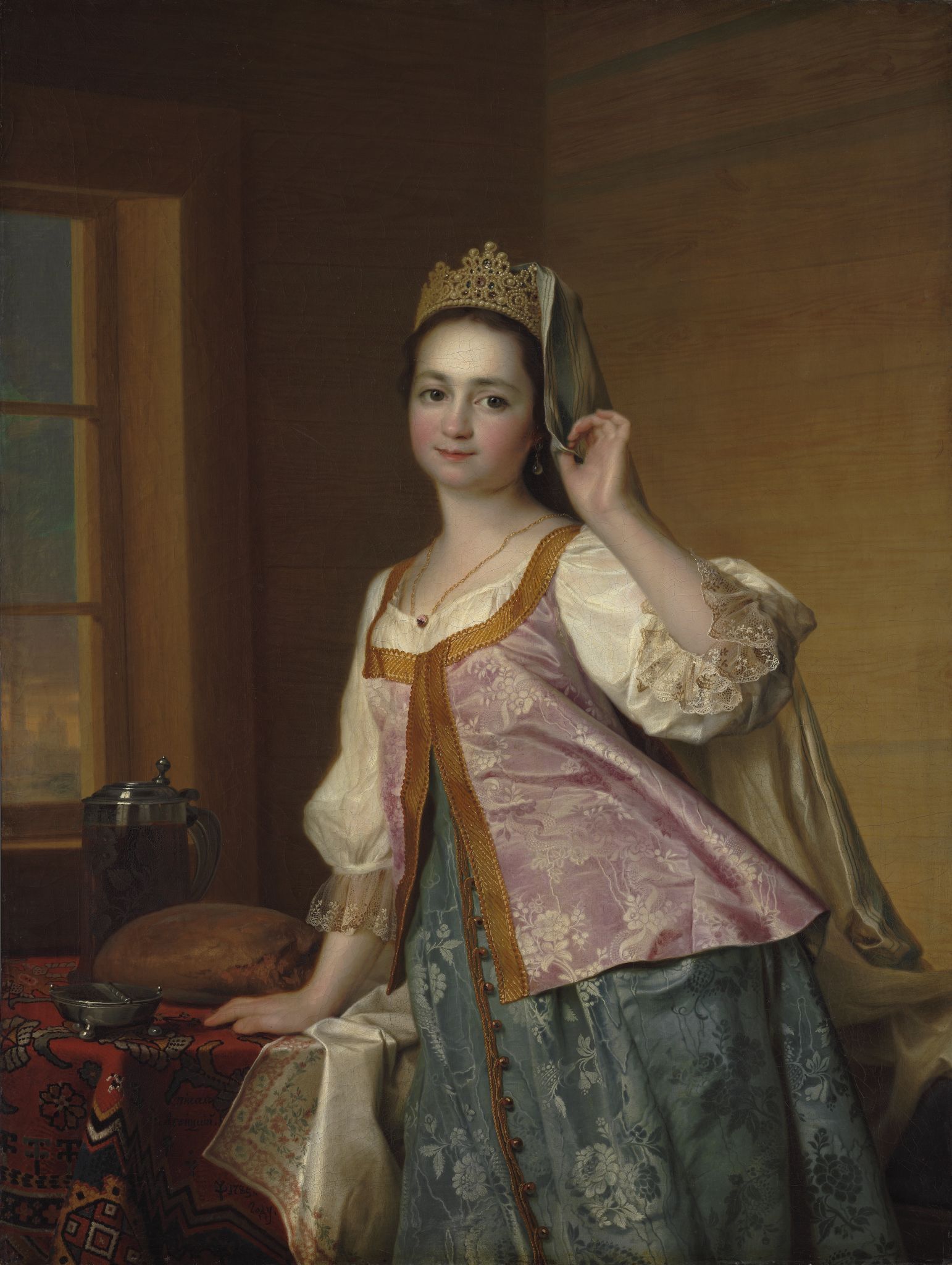 Портрет А.Д. (Агаши) Левицкой, Dmitry Levitzky, 1785