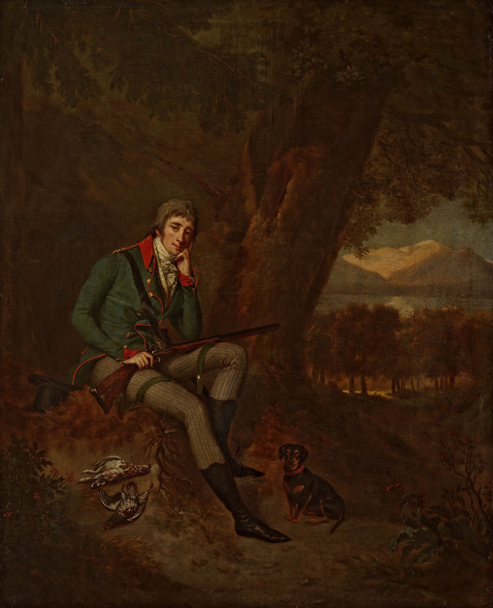 Портрет графа Никиты Петровича Панина в охотничьем костюме, Unknown foreign artist, late 18th century