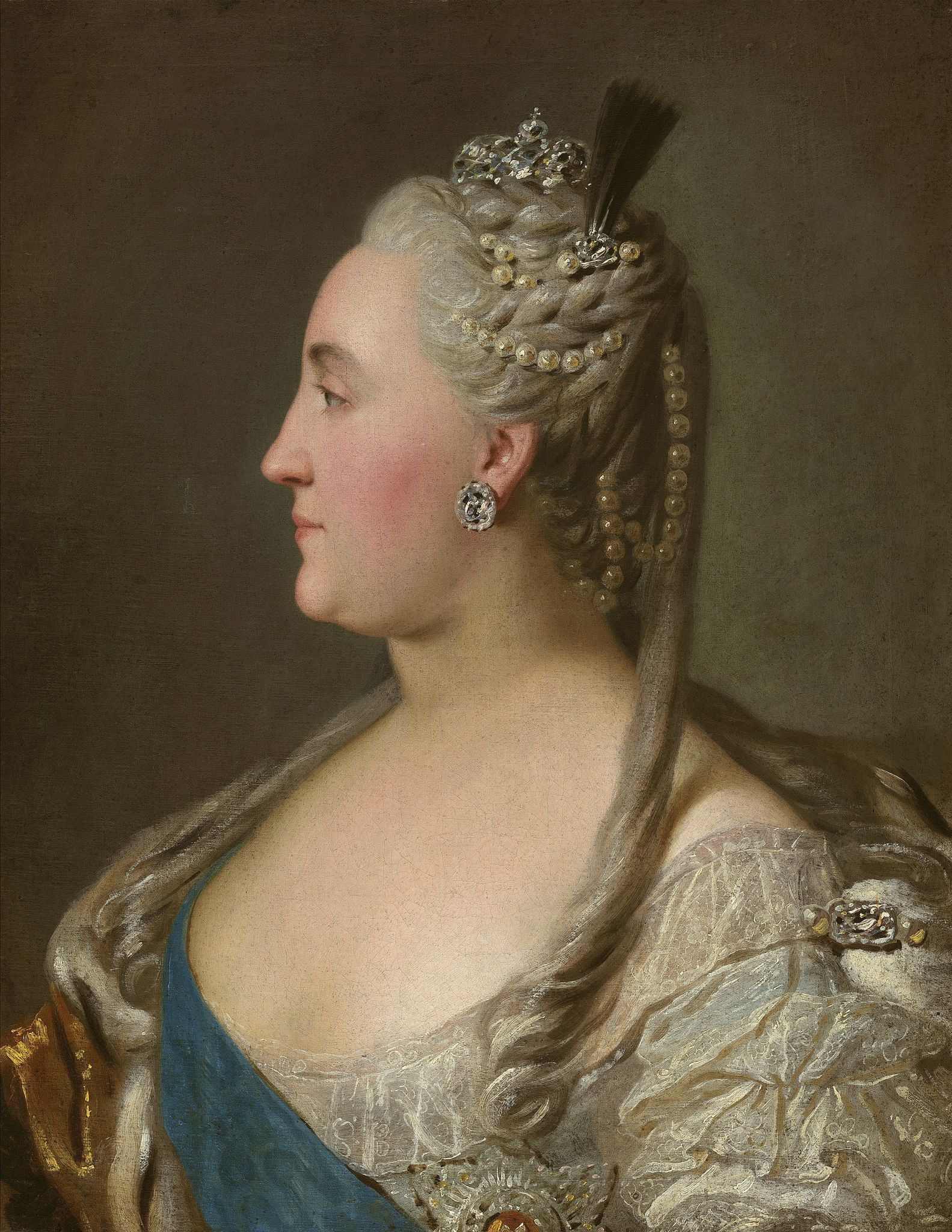 Портрет Екатерины II, Fyodor Rokotov, 1763