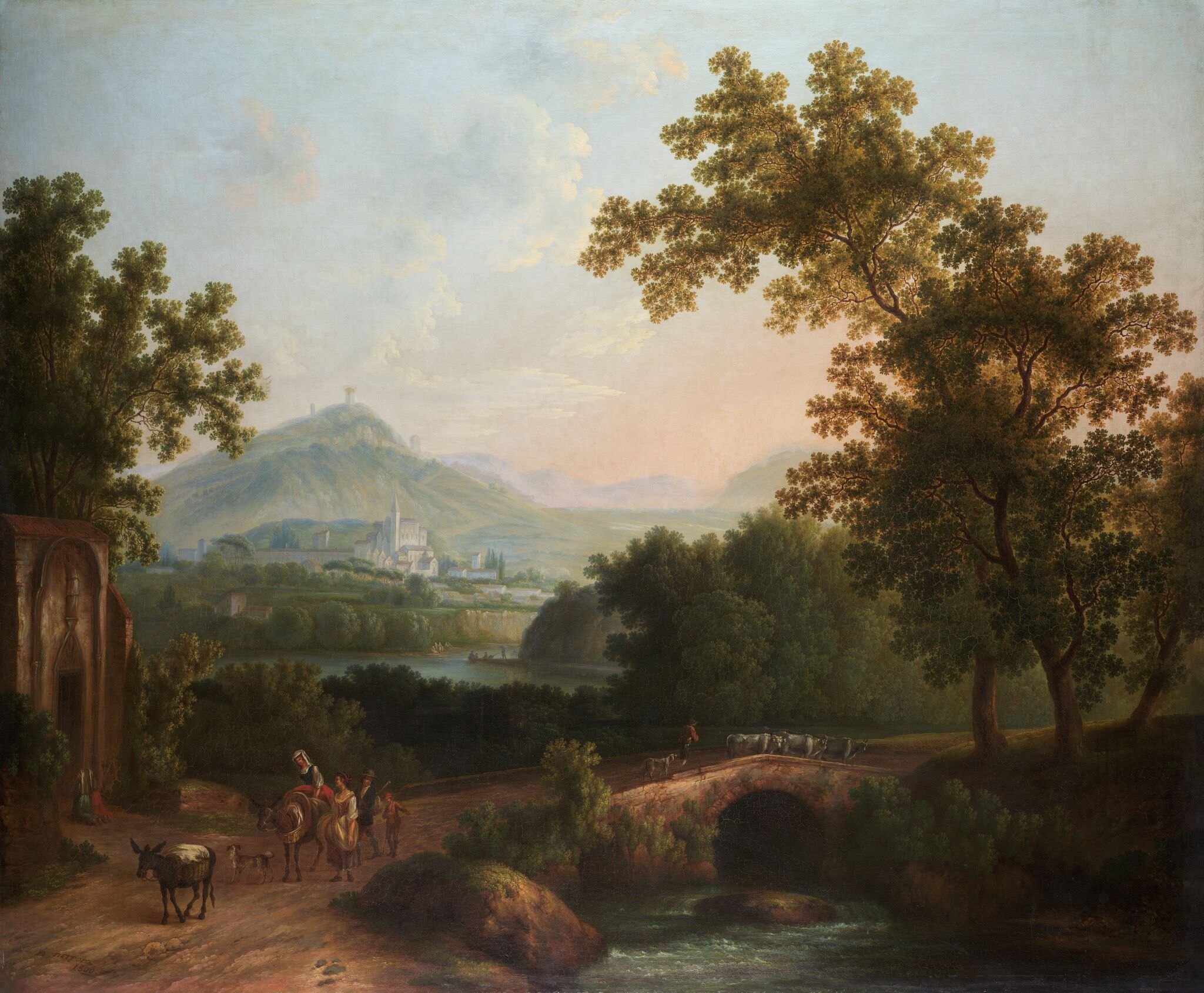 Итальянский пейзаж, Vasiliy Petrov, 1800