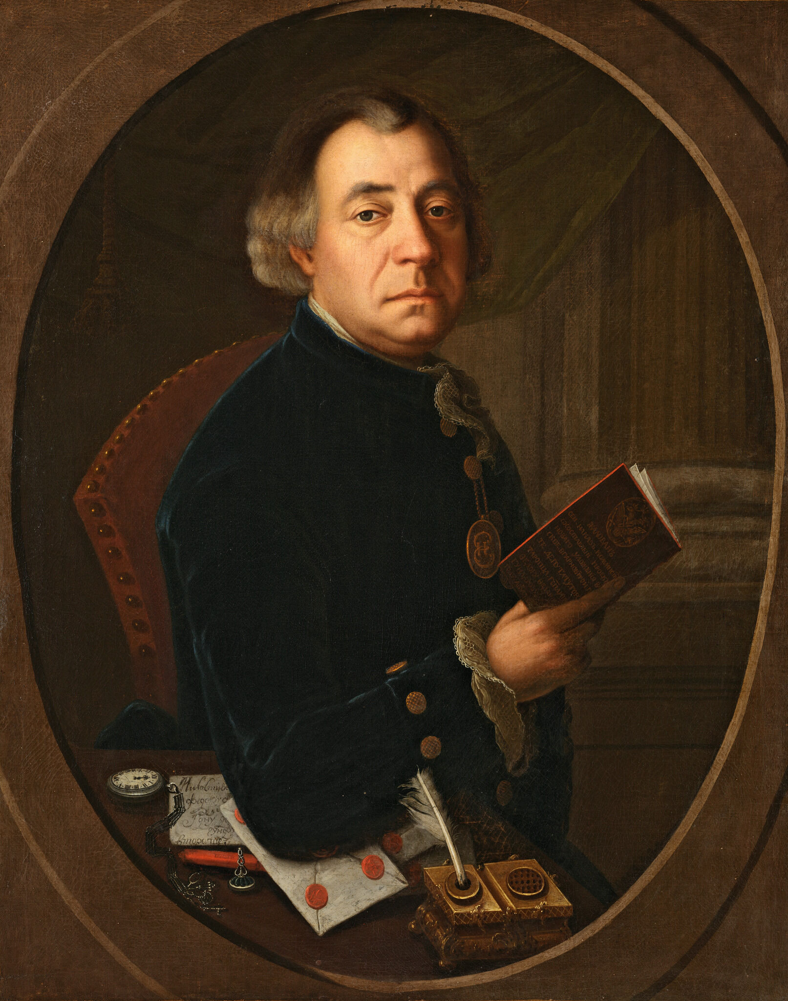 Портрет купца Ф.Ф. Гундорева, Unknown artist, second half of the 18th century, no later than 1767