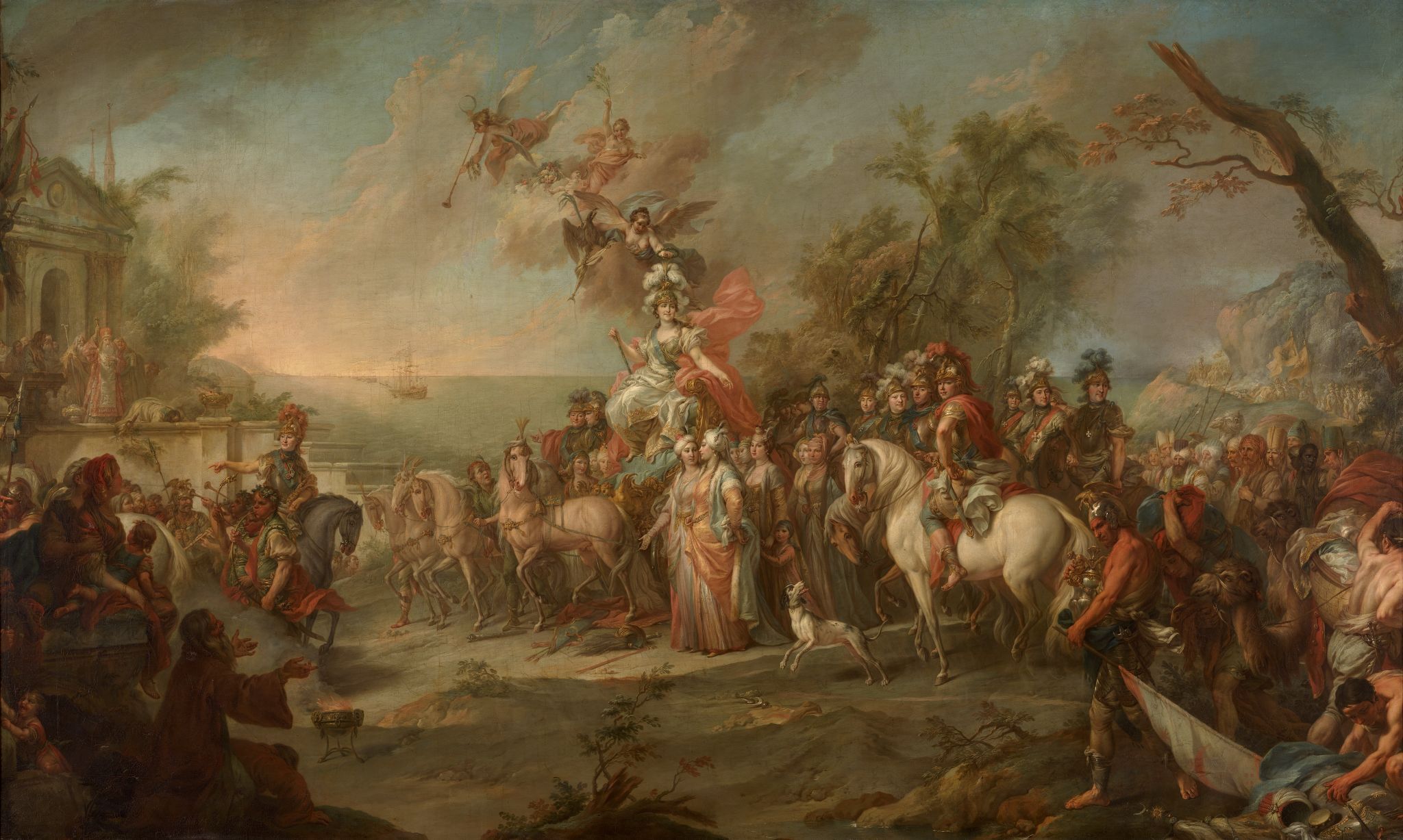Аллегория на победу Екатерины II над турками и татарами, Stefano Torelli, 1772