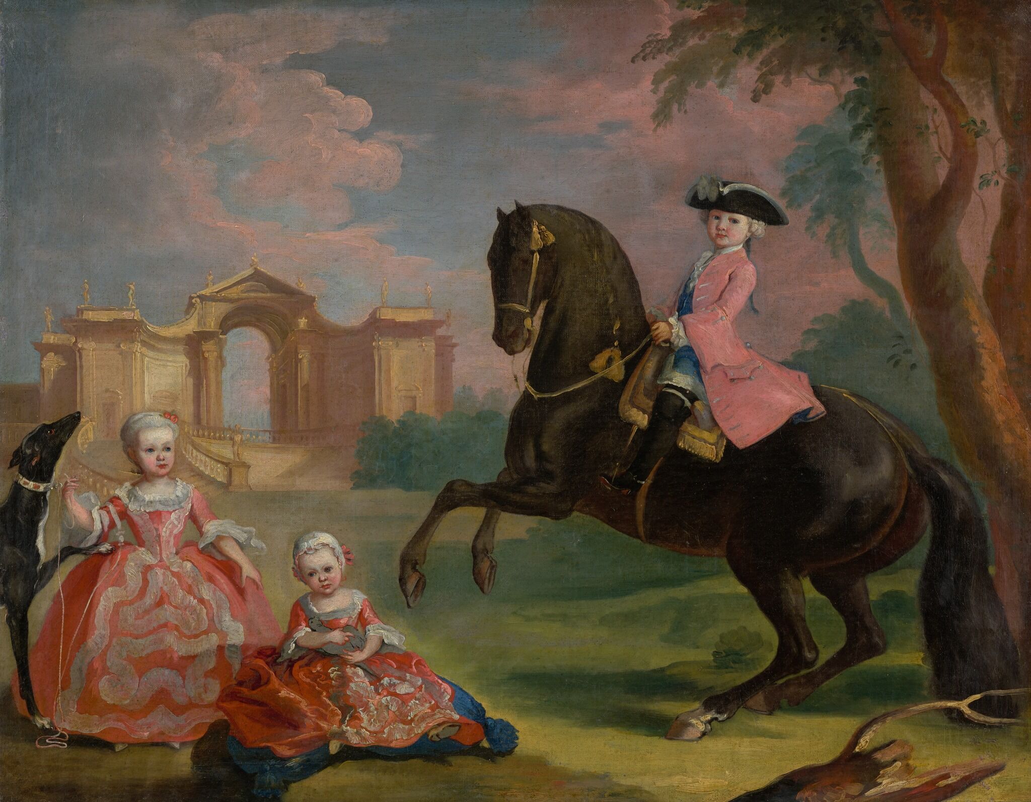 Портрет детей графа И.И. Воронцова, Prenner Georg Kaspar Iosif, c. 1755