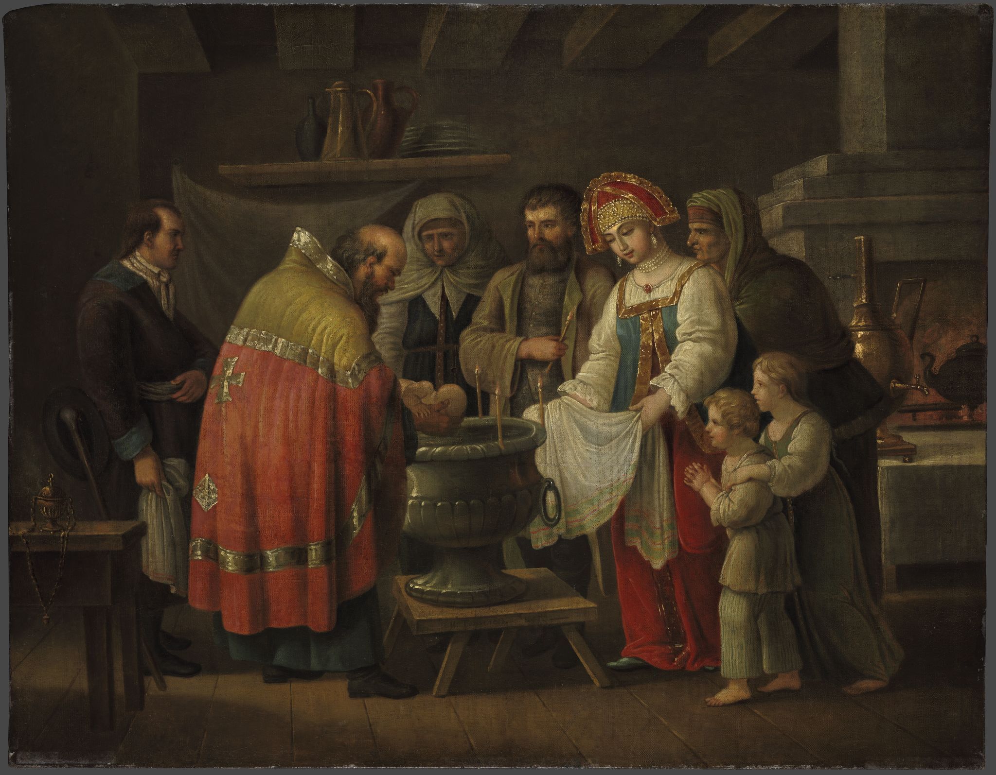 Крестины, Ivan Tupylev, 1800