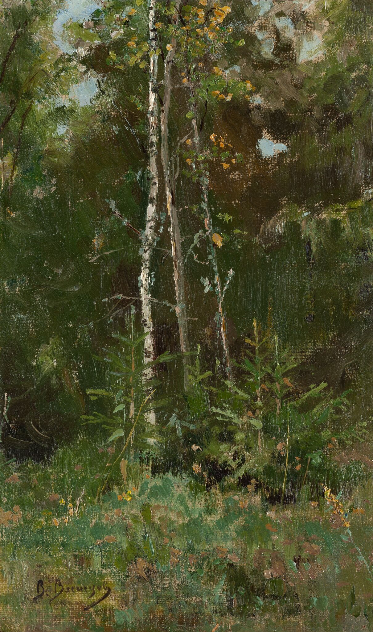 У опушки. Ахтырка, Viktor Vasnetsov, 1880