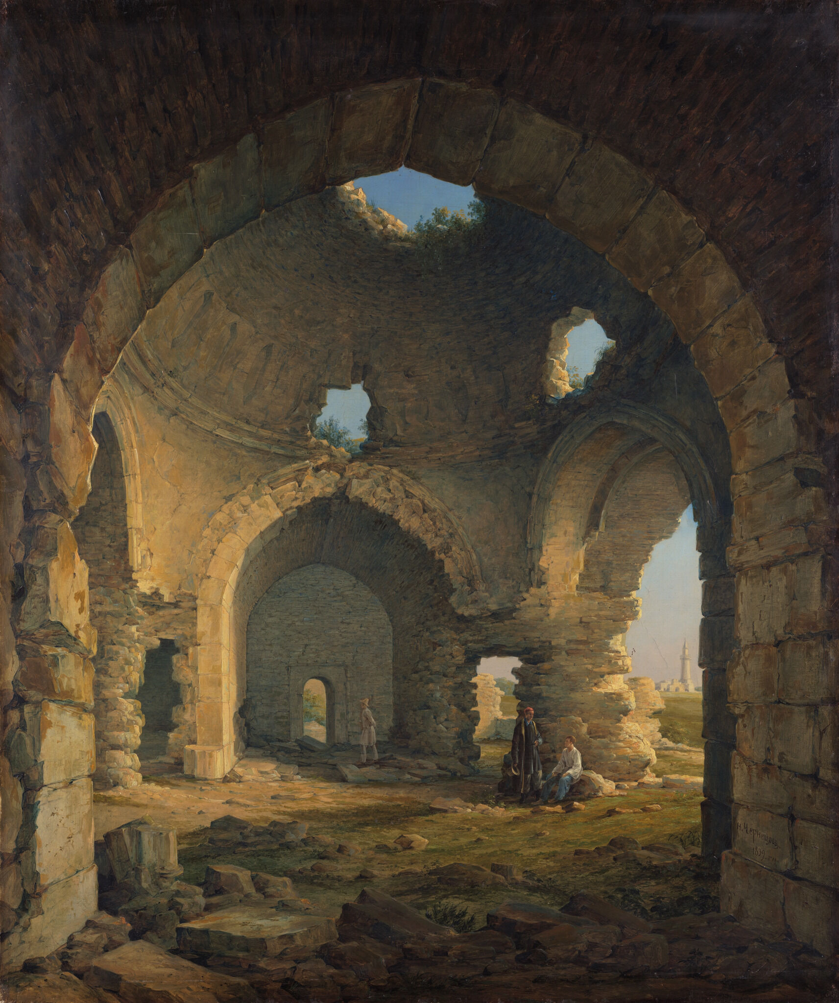 Руины в Болгарах, Nikanor Chernetsov, 1839