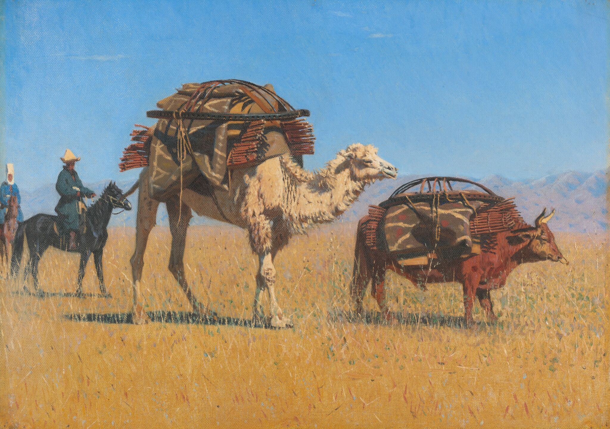 Перекочевка киргизов, Vasily Vereshchagin, 1869-1870