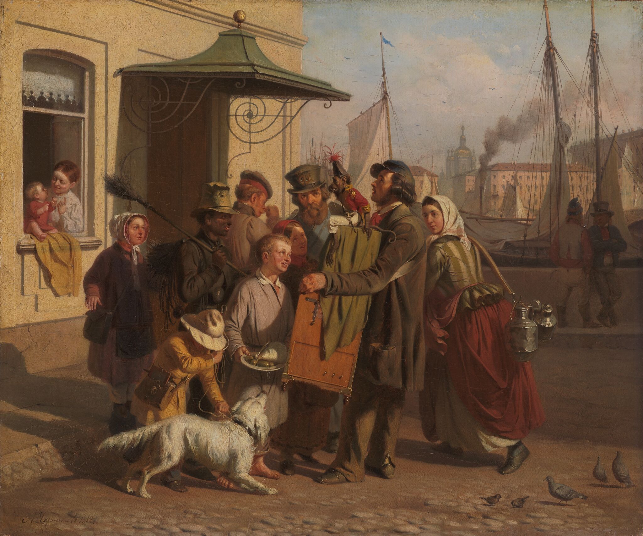 Шарманщик, Aleksey Chernyshev, 1852