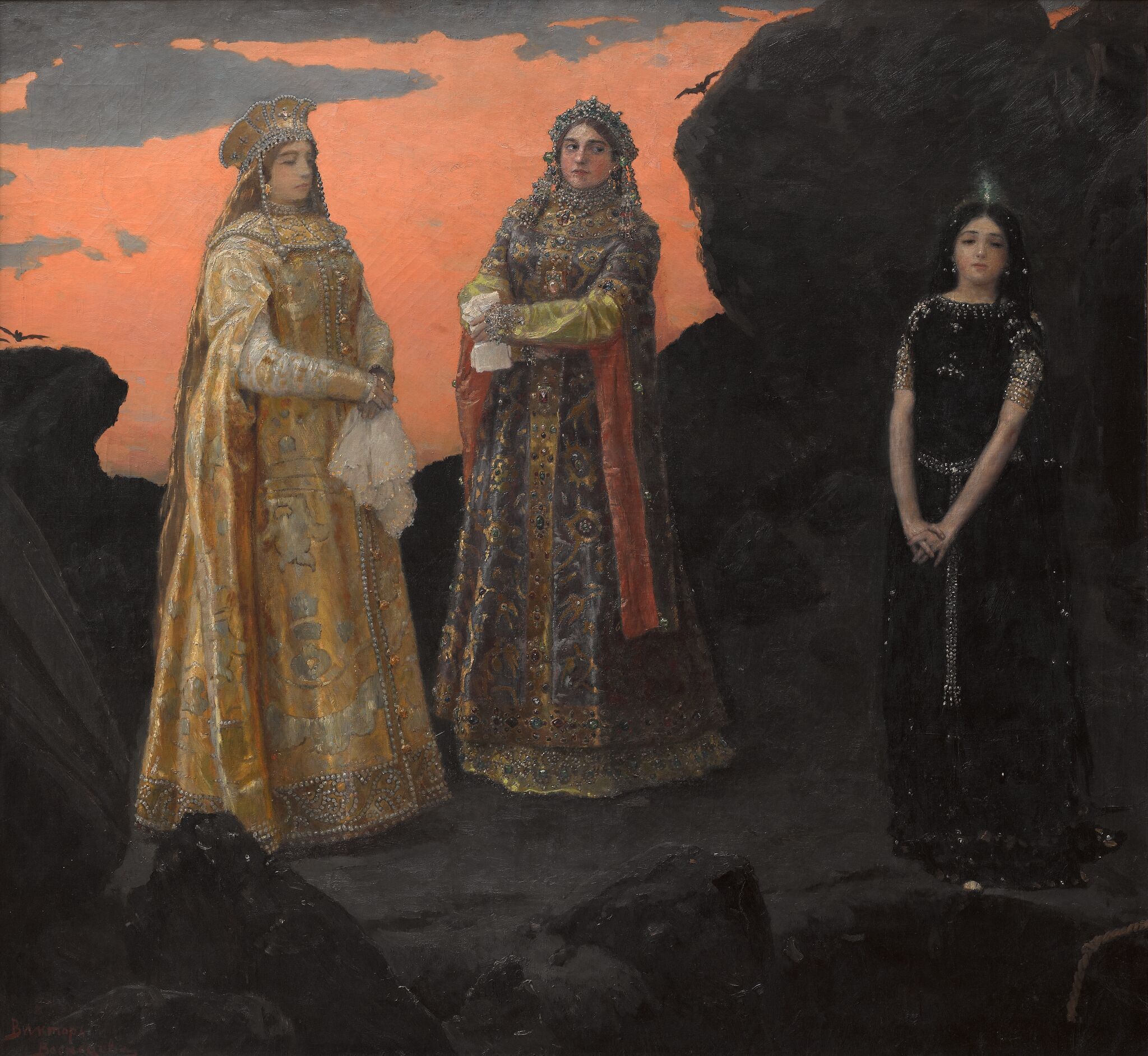 Три царевны подземного царства, Viktor Vasnetsov, 1879–1881