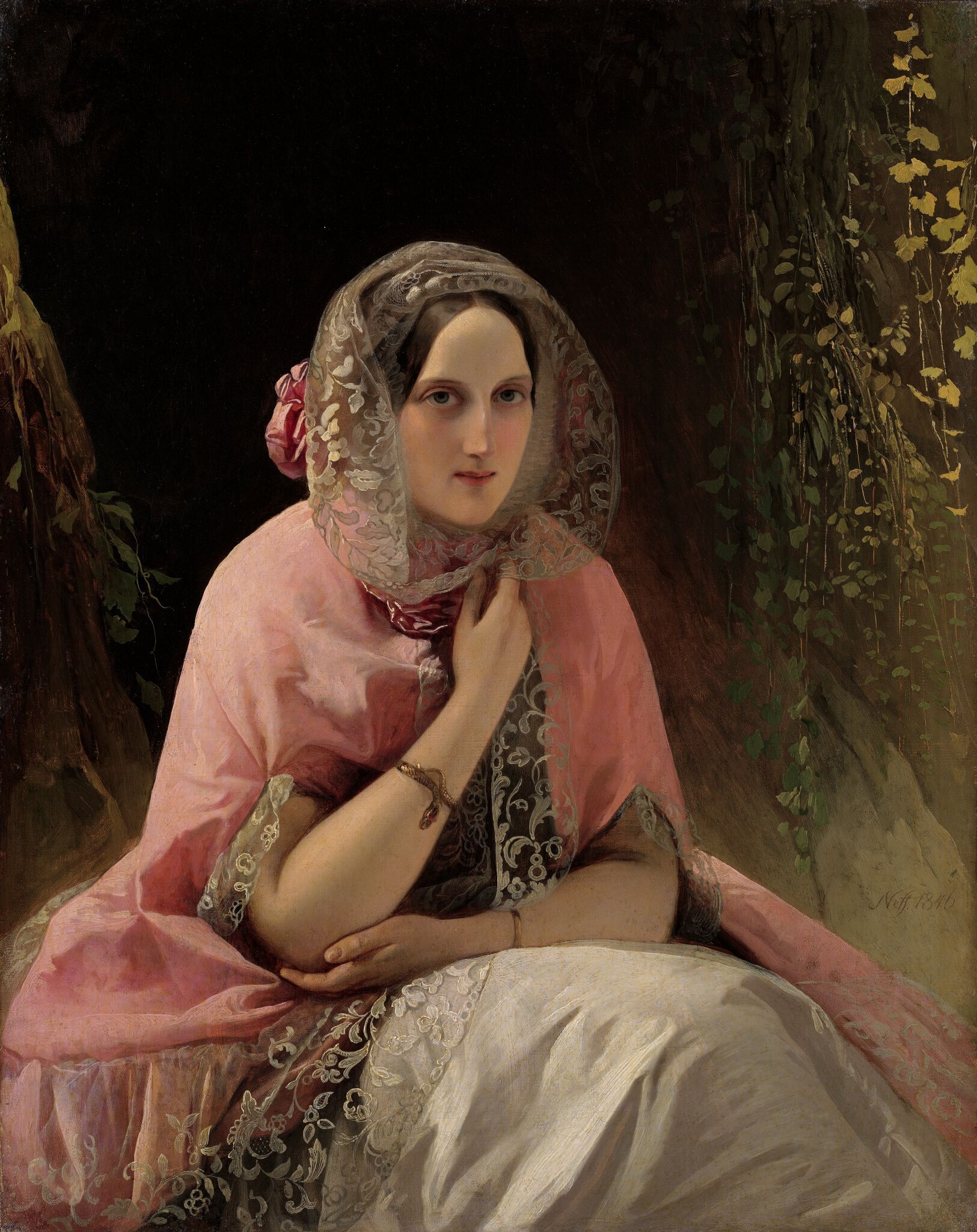 Портрет великой княгини Марии Николаевны, Carl Timoleon von Neff, 1846