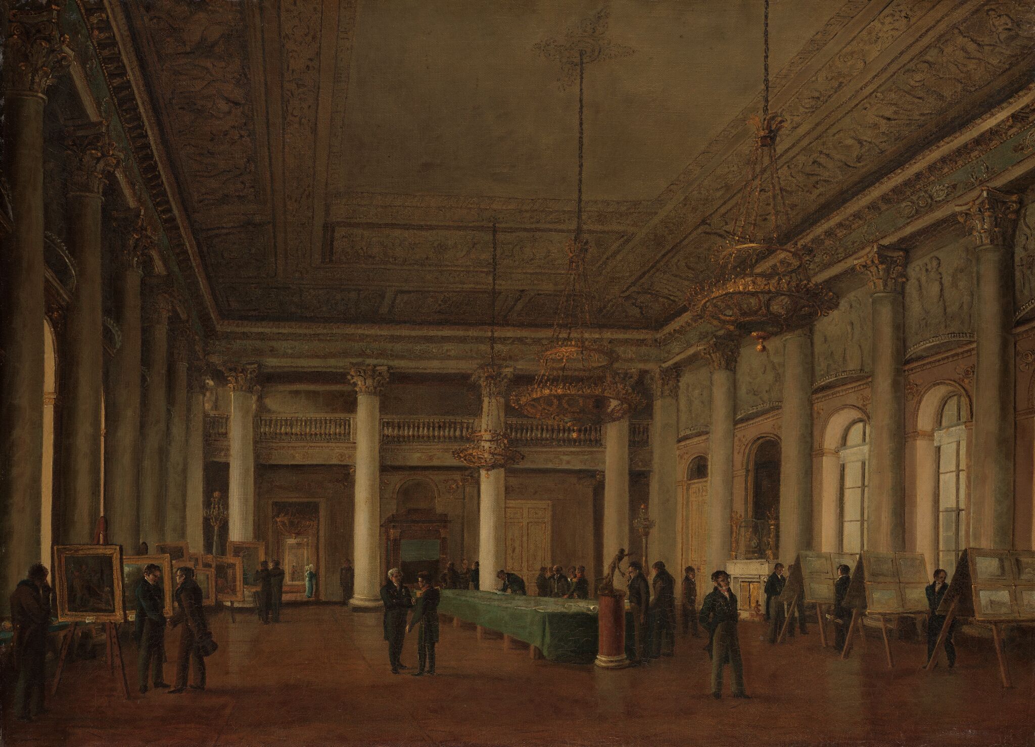 Выставка в доме Нарышкина, Nikanor Chernetsov, 1825