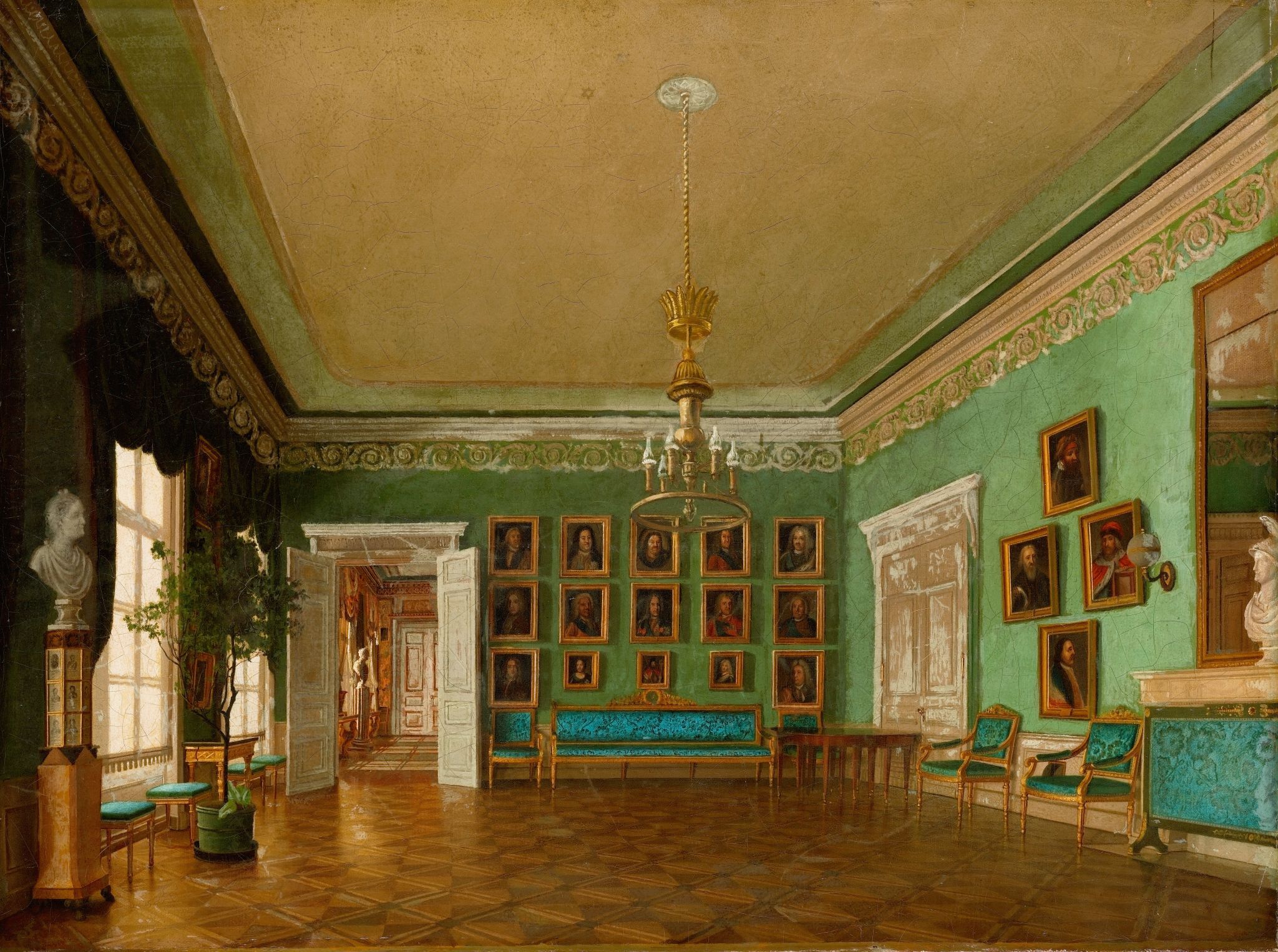 В комнатах. Портретная, Grigoriy Mikhaylov, mid-1830s