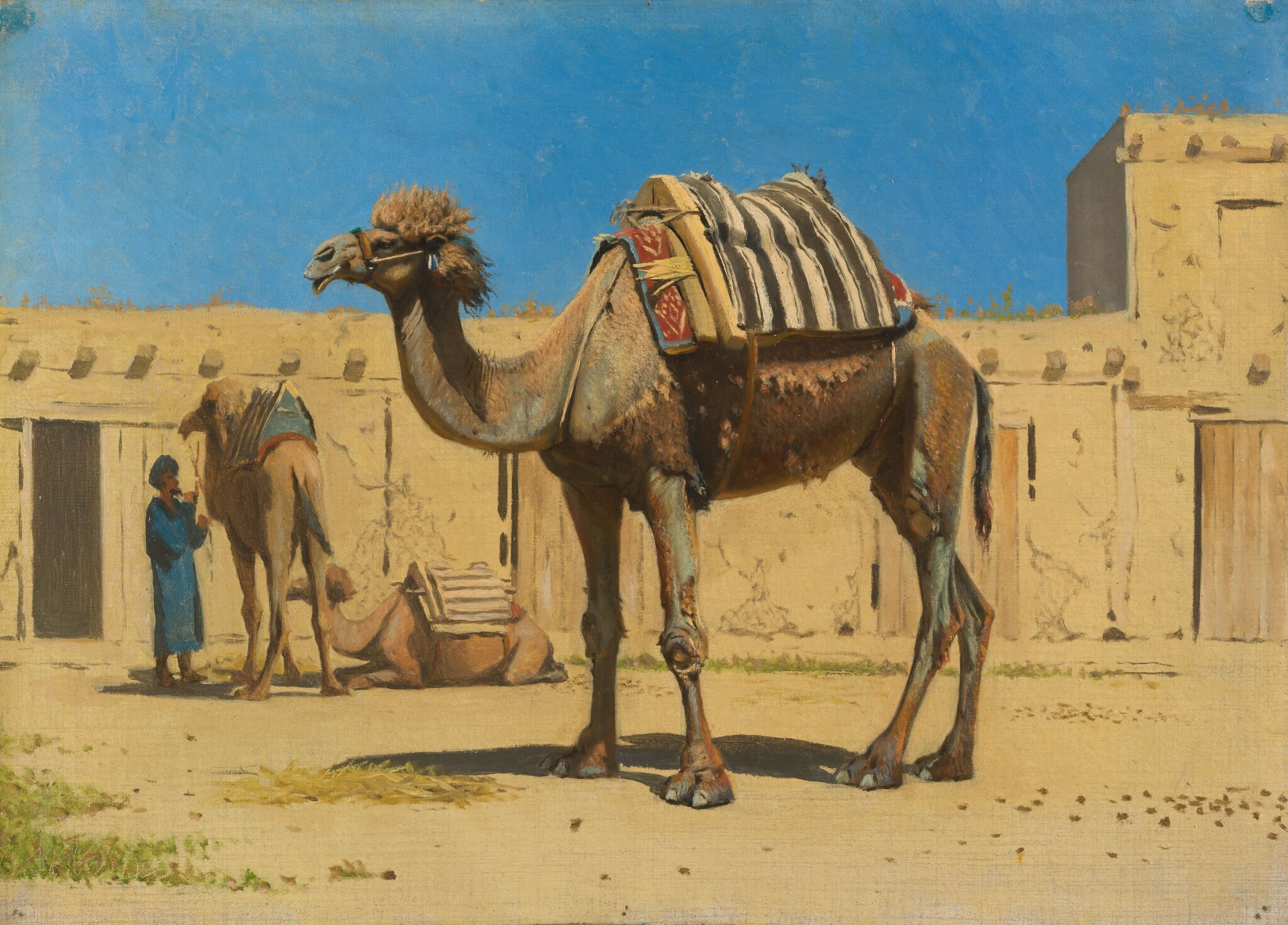 Верблюд во дворе караван-сарая, Vasily Vereshchagin, 1869-1870