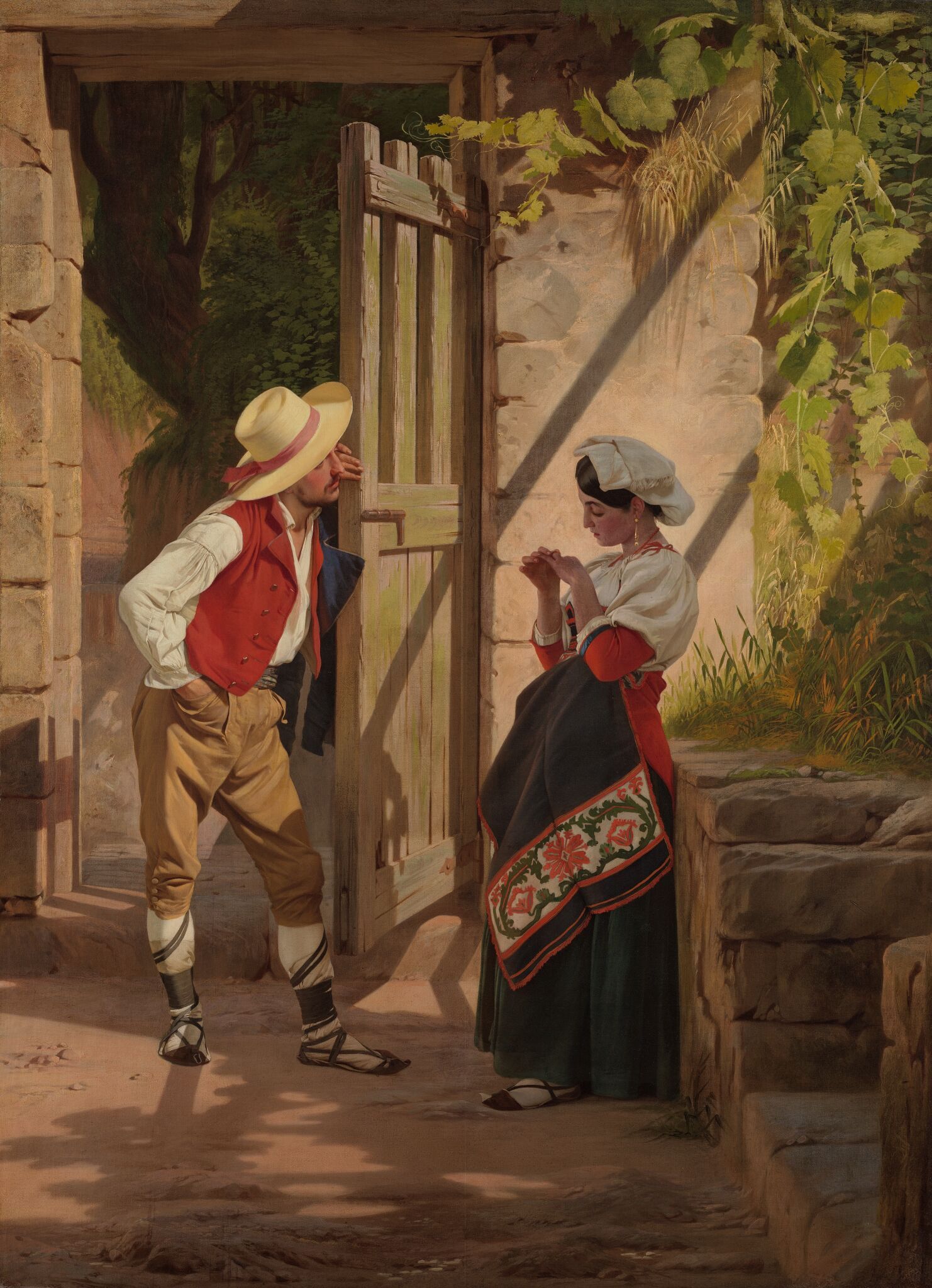 Свидание, Evgraf Semenovich Sorokin, 1858