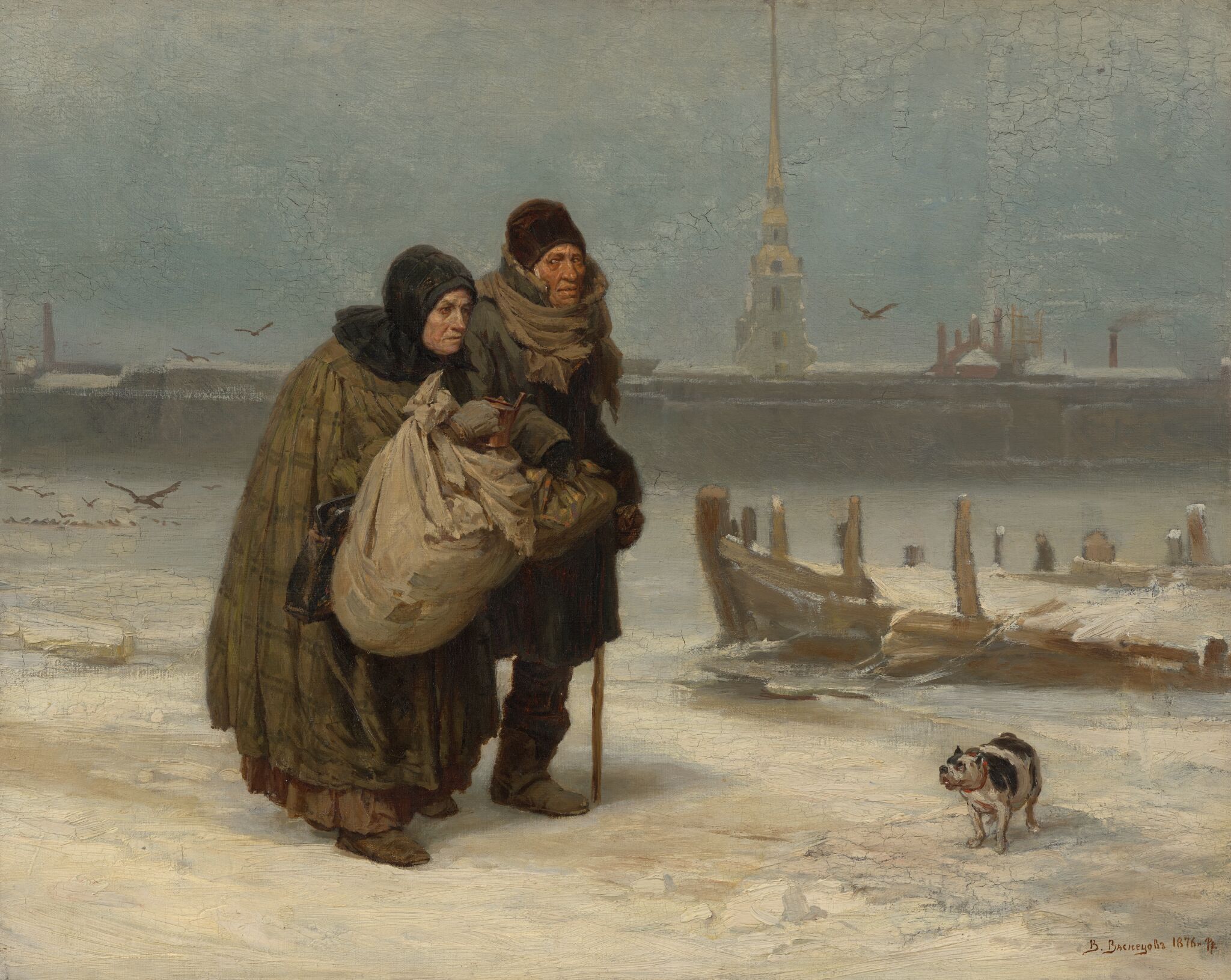 С квартиры на квартиру, Viktor Vasnetsov, 1876