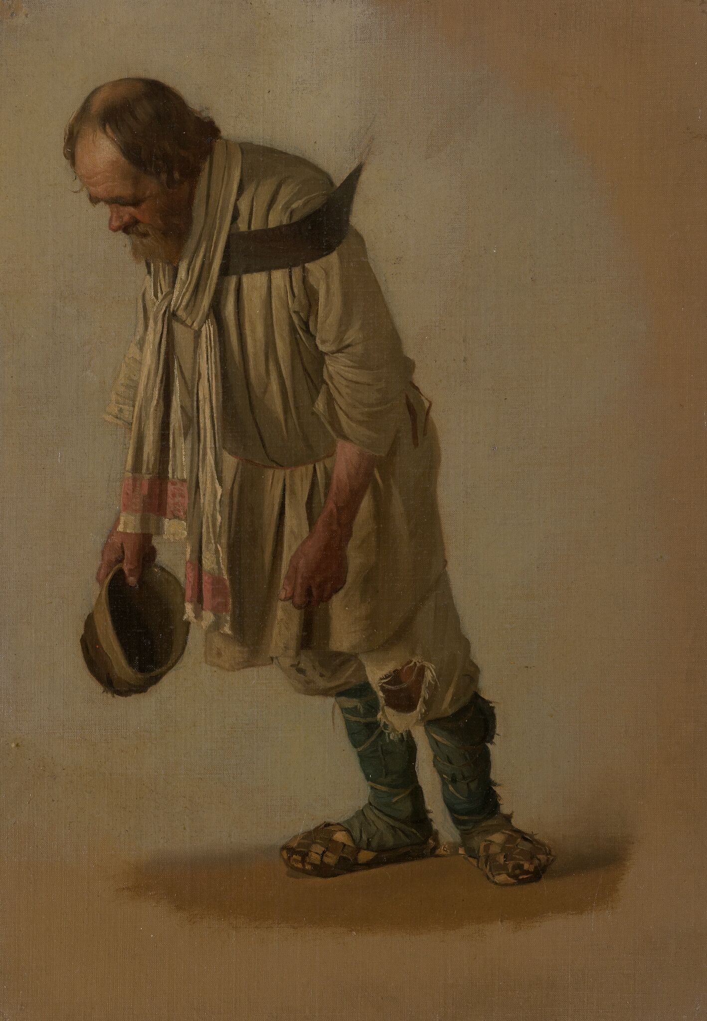 Бурлак с шапкою в руке, Vasily Vereshchagin, 1866