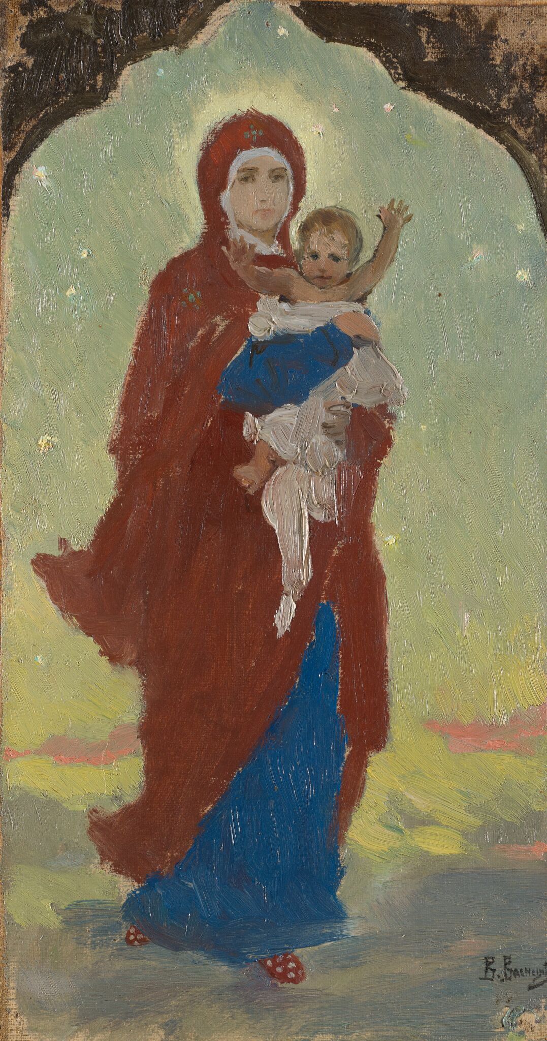 Богоматерь с младенцем, Viktor Vasnetsov, 1882