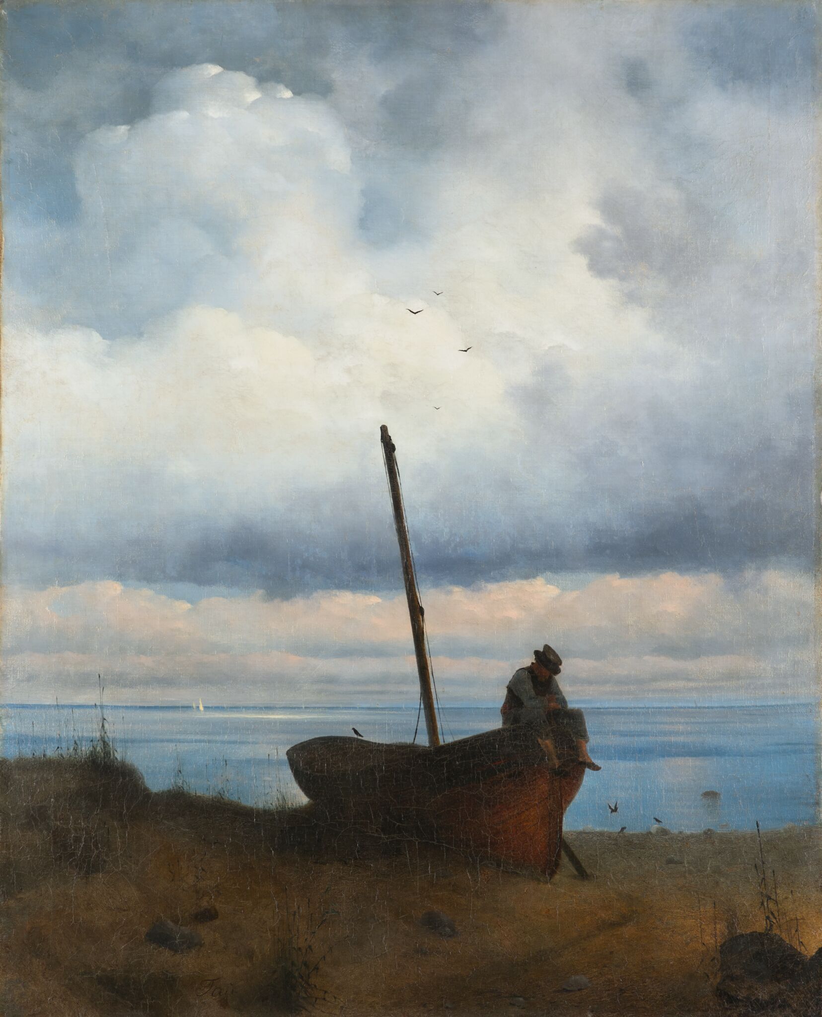 Вид на взморье в окрестностях Петербурга, Ivan Aivazovsky, 1835