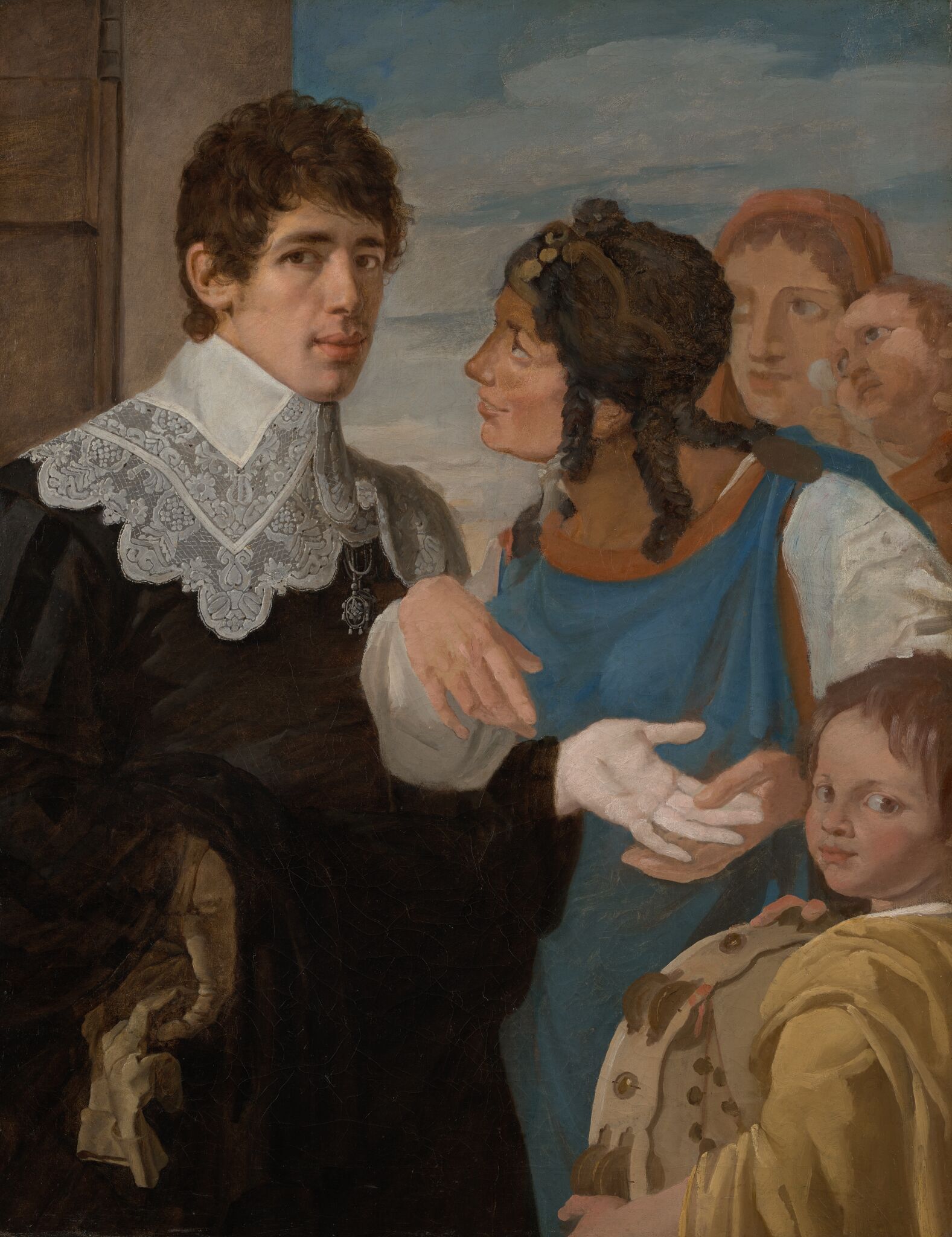 Гадание. Автопортрет, Vasiliy Shebuyev, 1805-1807