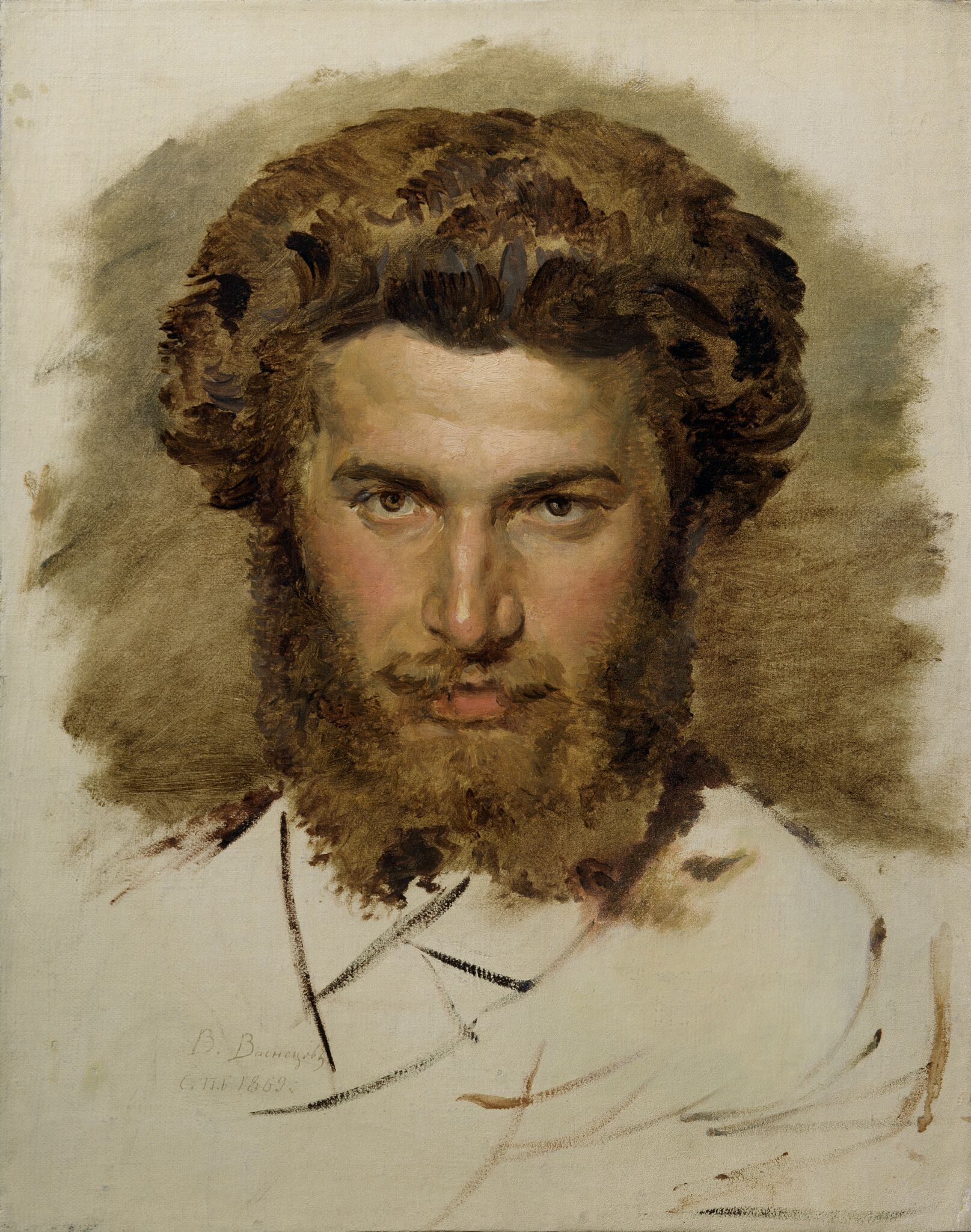 Портрет А.И. Куинджи, Viktor Vasnetsov, 1869