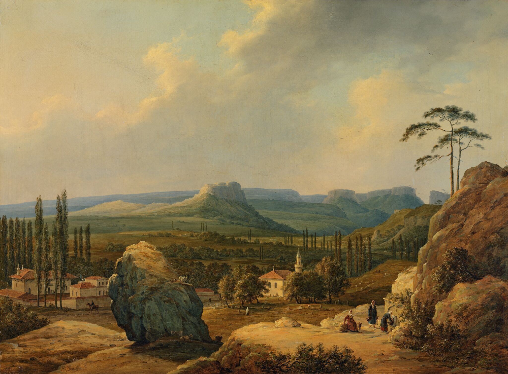 Вид Каралезской долины на южном берегу Крыма, Nikanor Chernetsov, 1839
