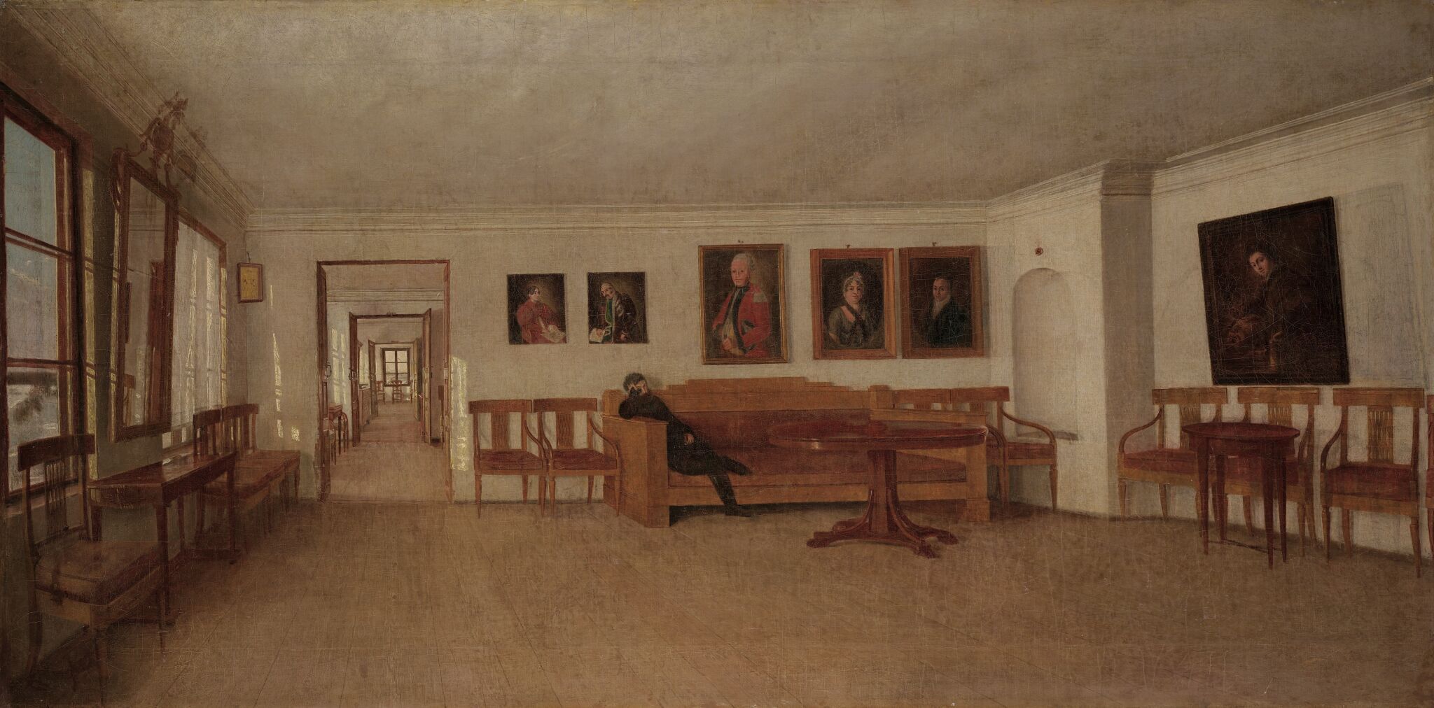 В комнатах у А.А. Семенского в Тверской губернии, Fedor Slavyanskiy, late 1830s – early 1840s
