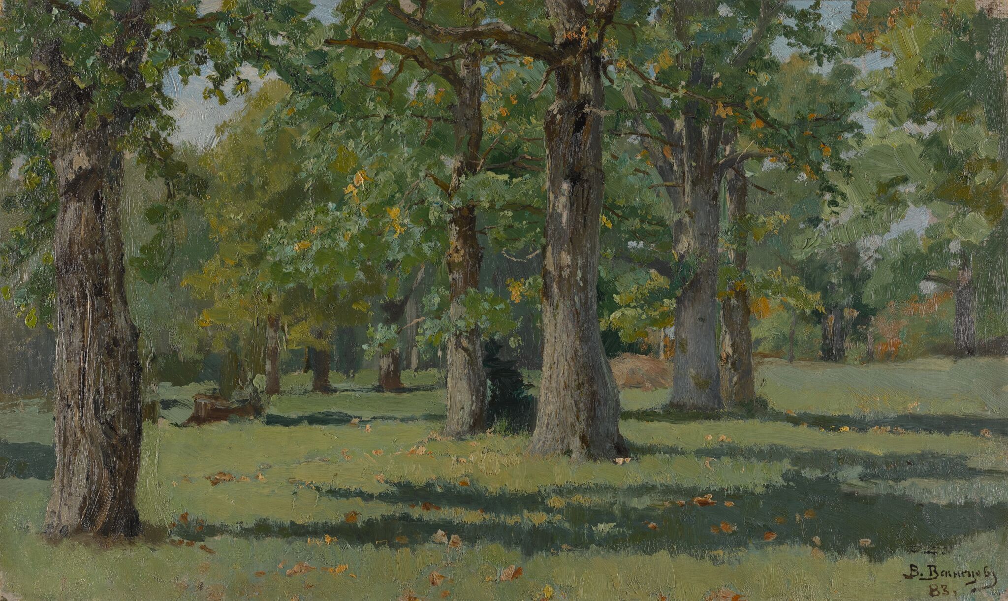 Дубовая роща в Абрамцеве, Viktor Vasnetsov, 1883