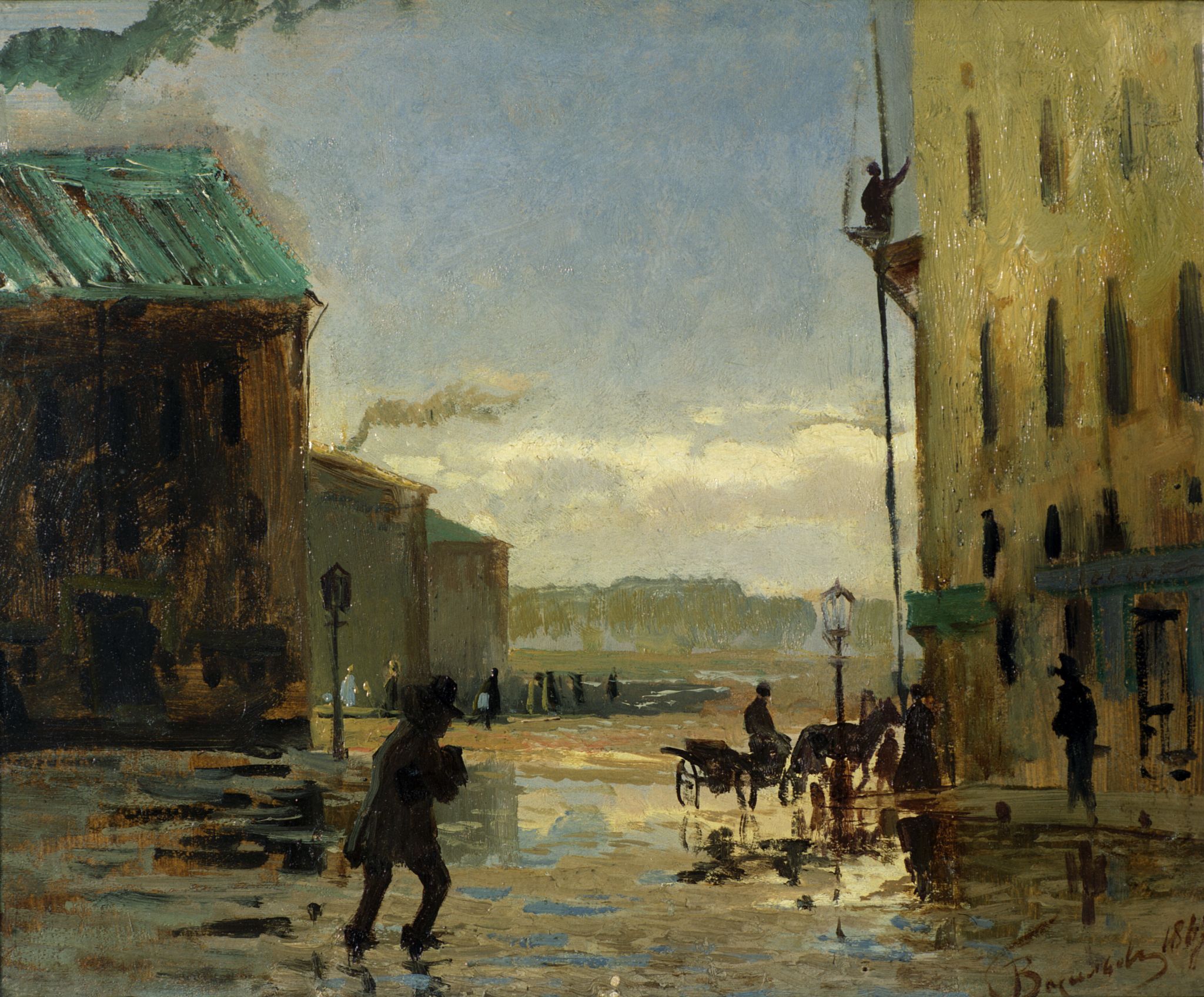 После дождя, Fyodor Vasilyev, 1867