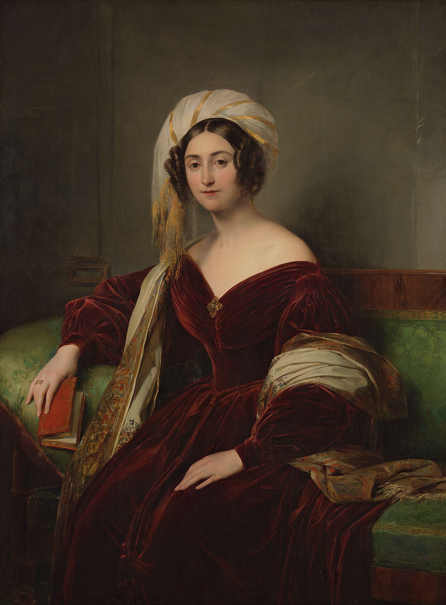 Портрет неизвестной, Unknown artist, mid-19th century, 1840s