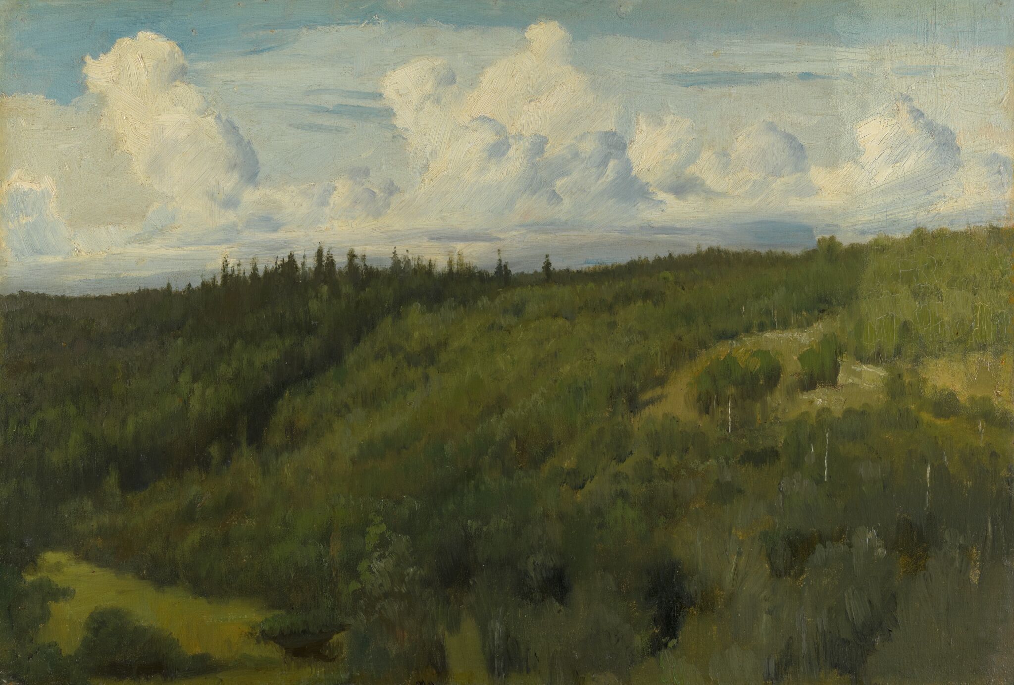 Пейзаж под Абрамцевом, Viktor Vasnetsov, 1881