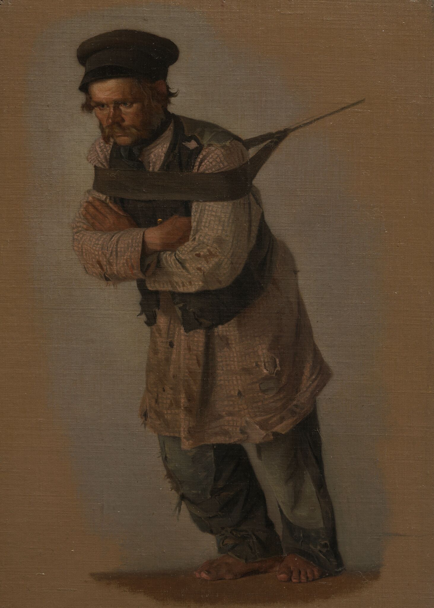 Бурлак в фуражке, Vasily Vereshchagin, 1866